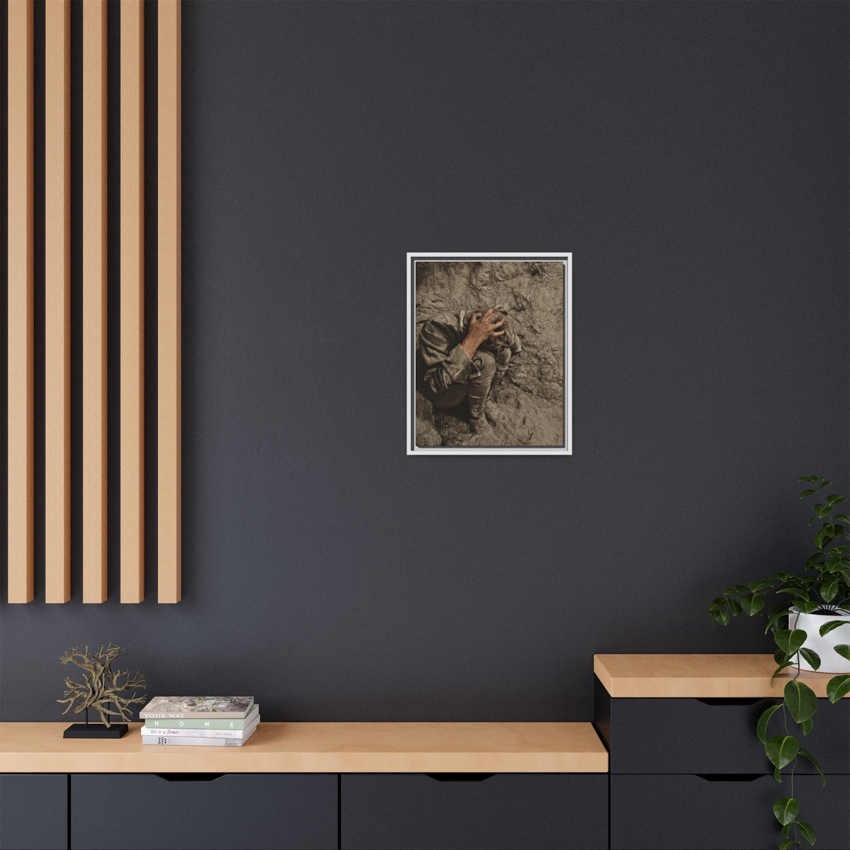 celibataire 040 | Framed Vintage Photo - Matte Canvas