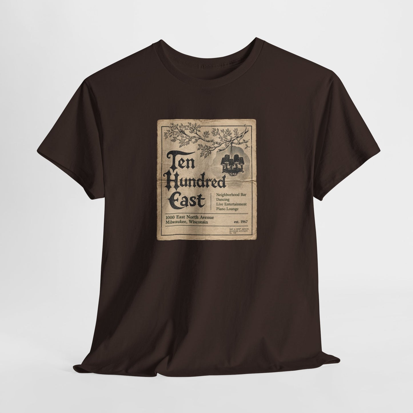 Ten Hundred East | Milwaukee Historic LGBTQ Bar T-Shirt – Recovered GPU News Advertisement