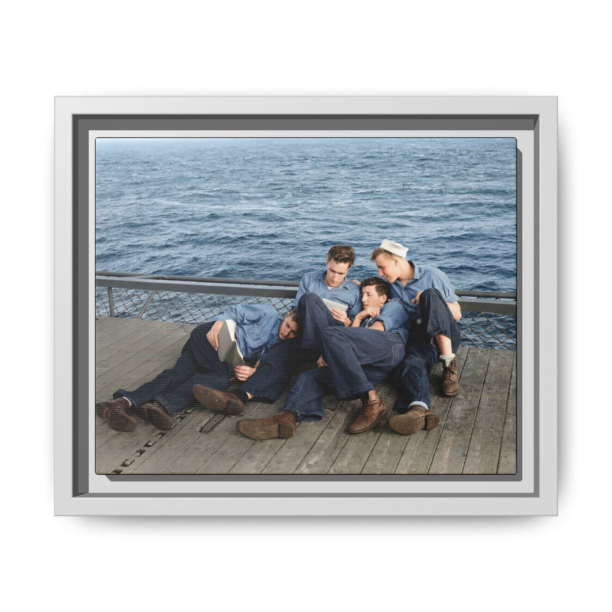 hommes 025 | Framed Vintage Photo - Matte Canvas