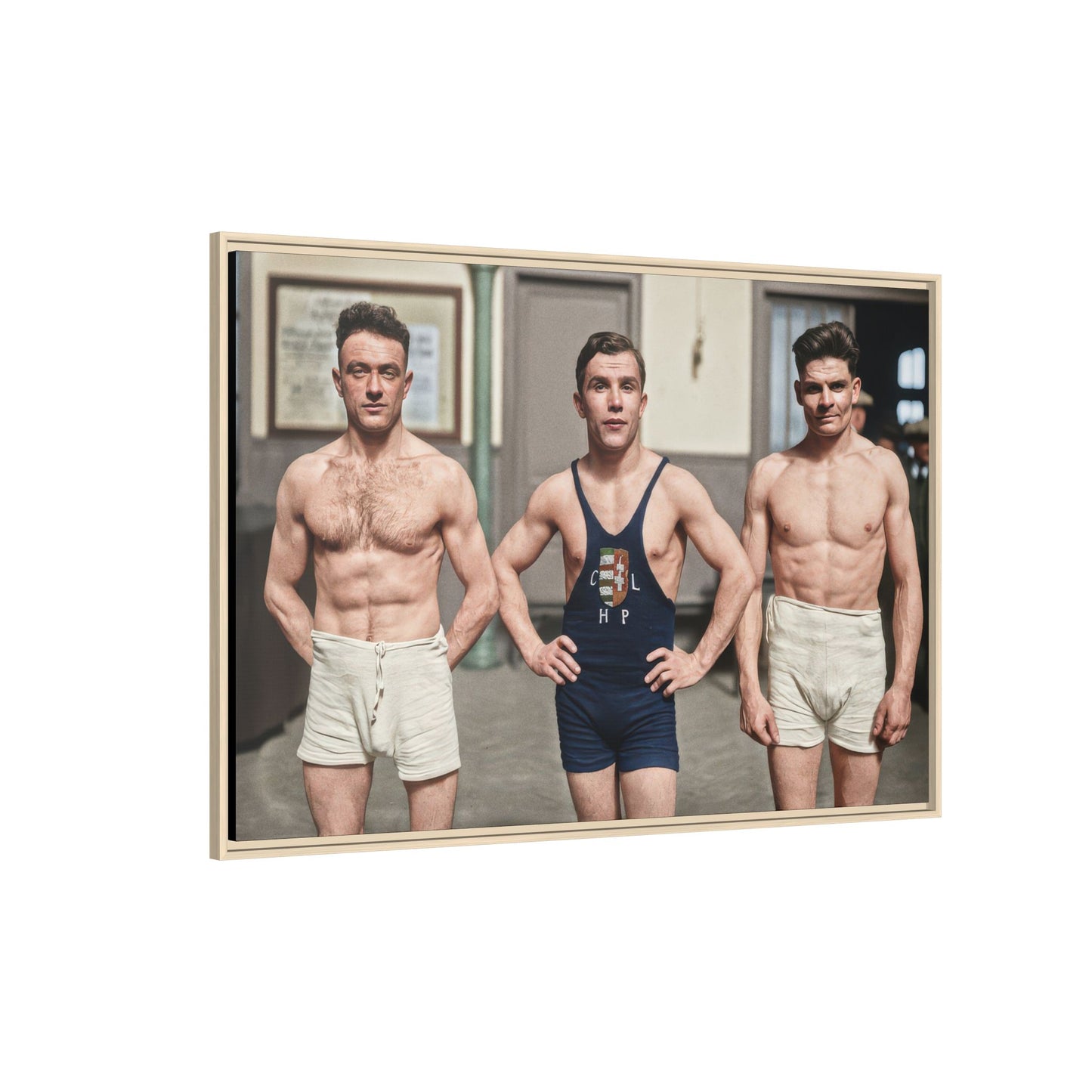 athlétisme 043 | Framed Vintage Photo - Matte Canvas