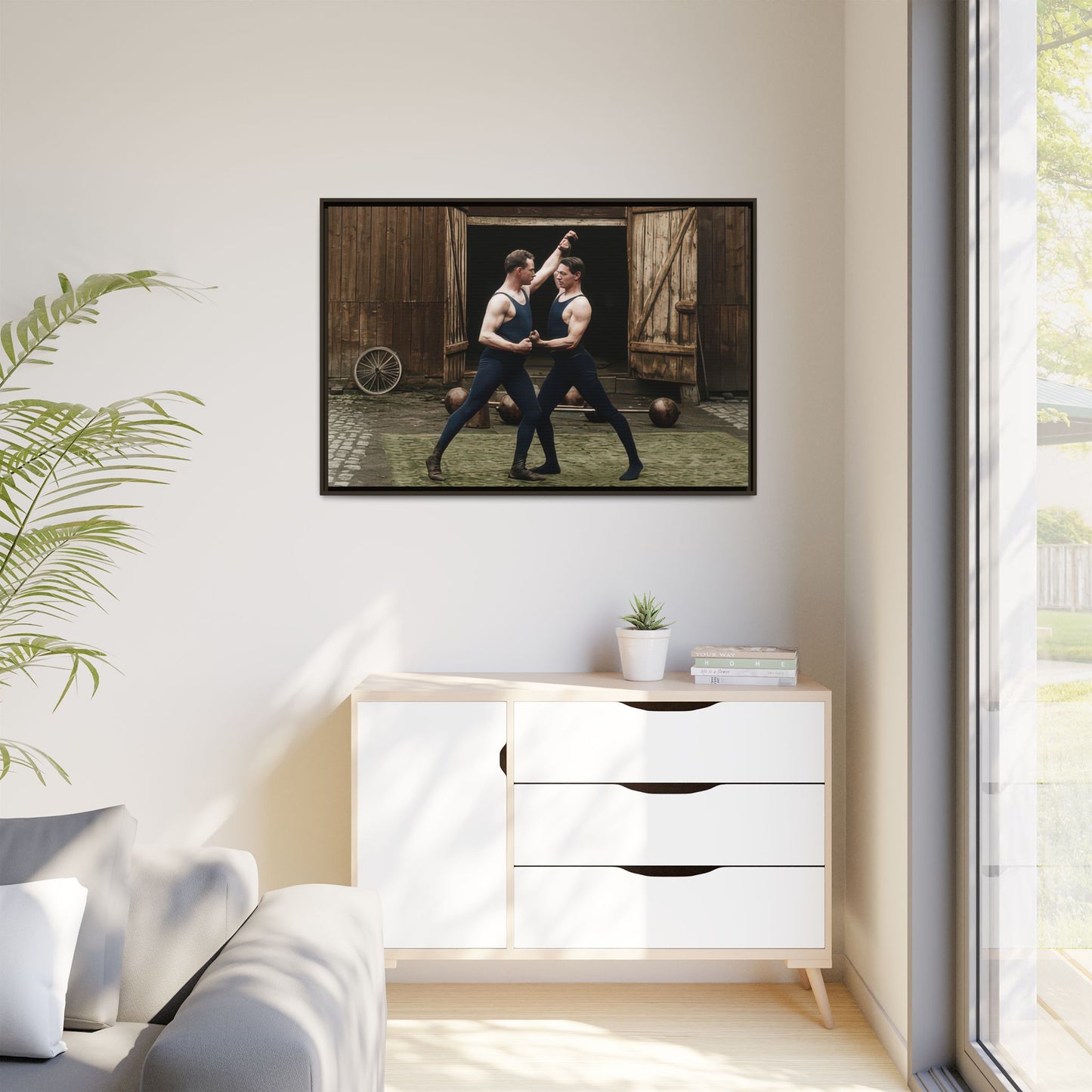 athlétisme 036 | Framed Vintage Photo - Matte Canvas
