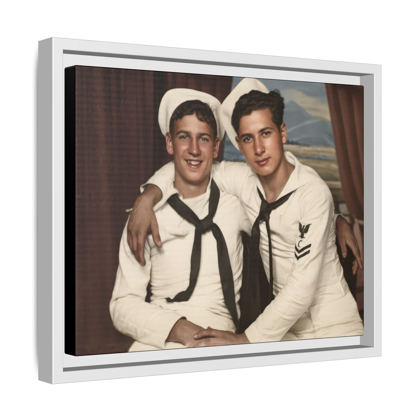 paire 050 | Framed Vintage Photo - Matte Canvas