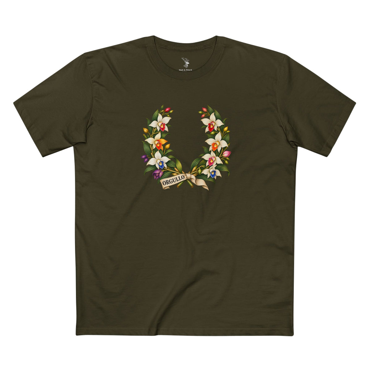 ORGULLO text for dark shirts