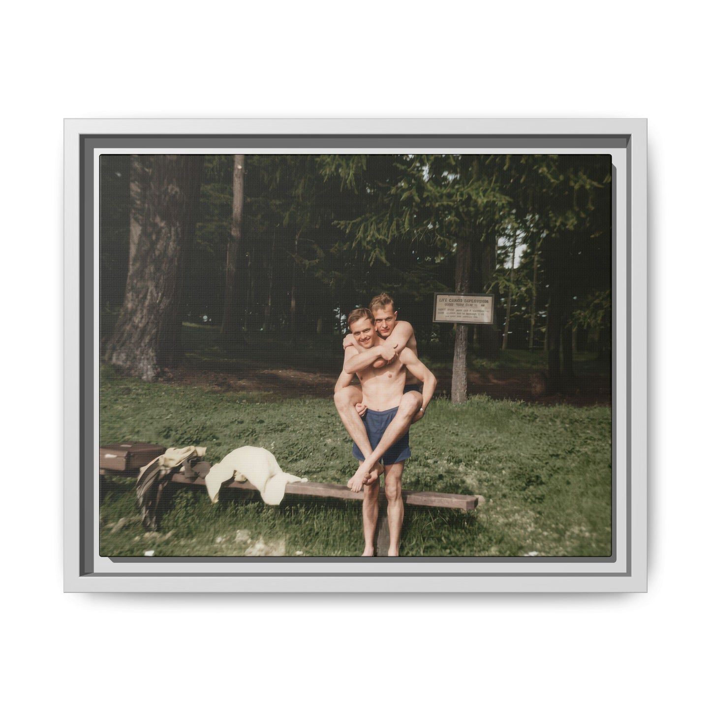 nager 009 | Framed Vintage Photo - Matte Canvas
