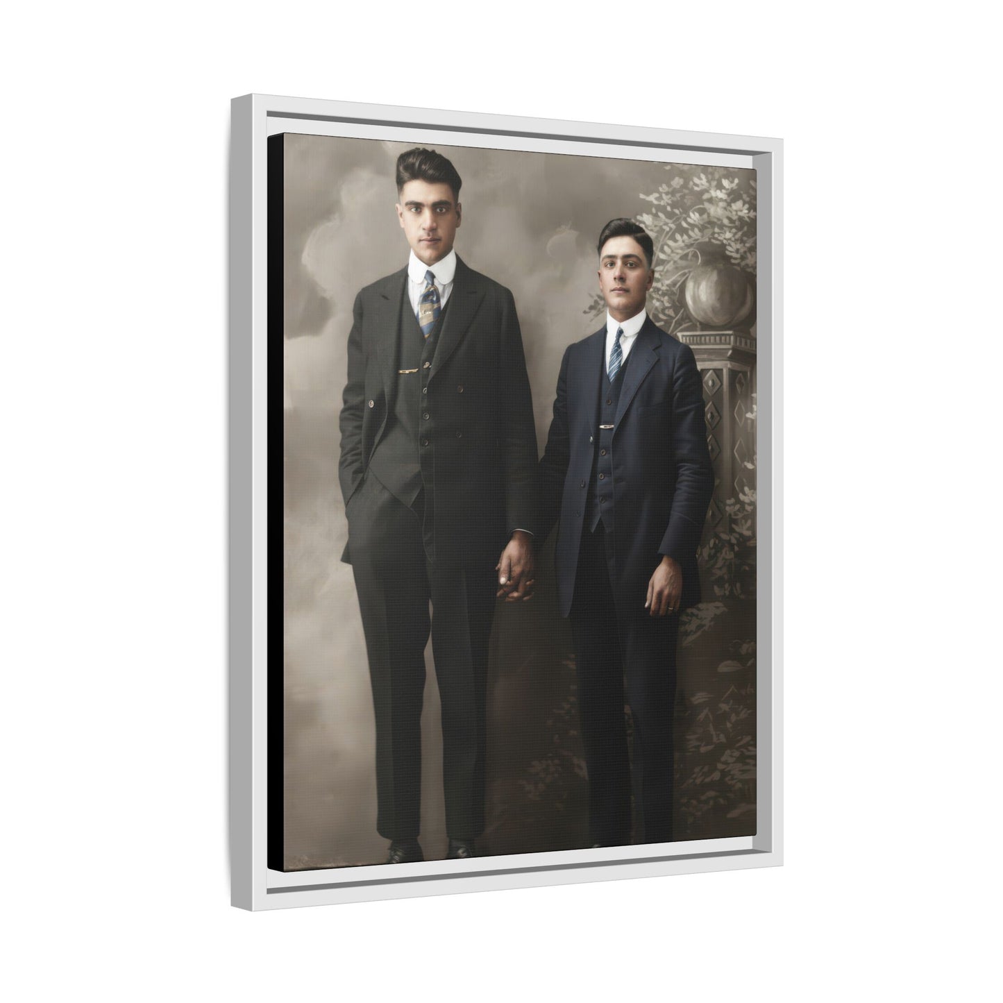 paire 085 | Framed Vintage Photo - Matte Canvas