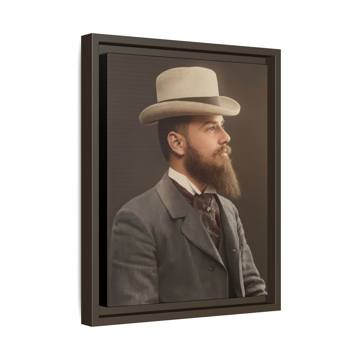 celibataire 014 | Framed Vintage Photo - Matte Canvas
