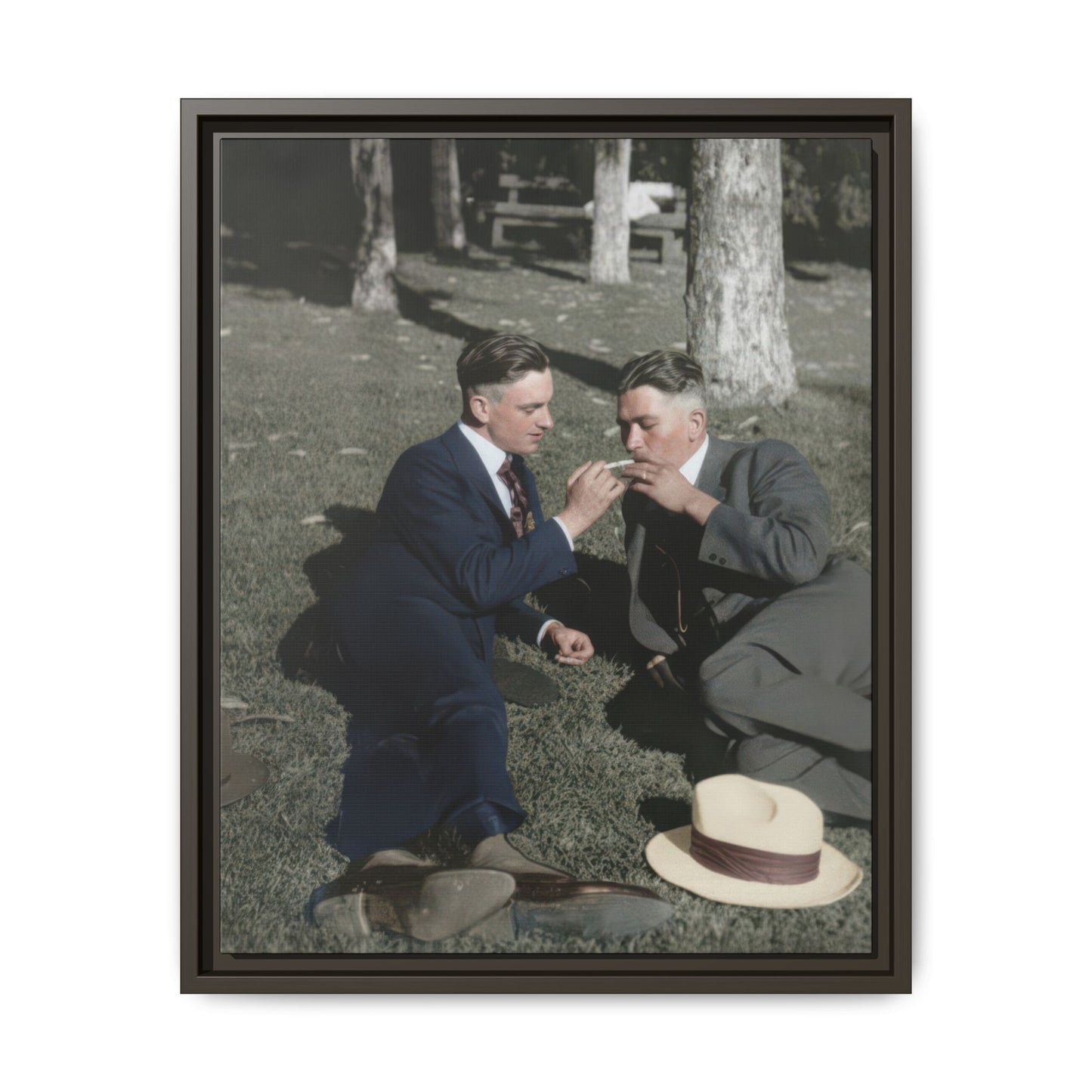 paire 072 | Framed Vintage Photo - Matte Canvas