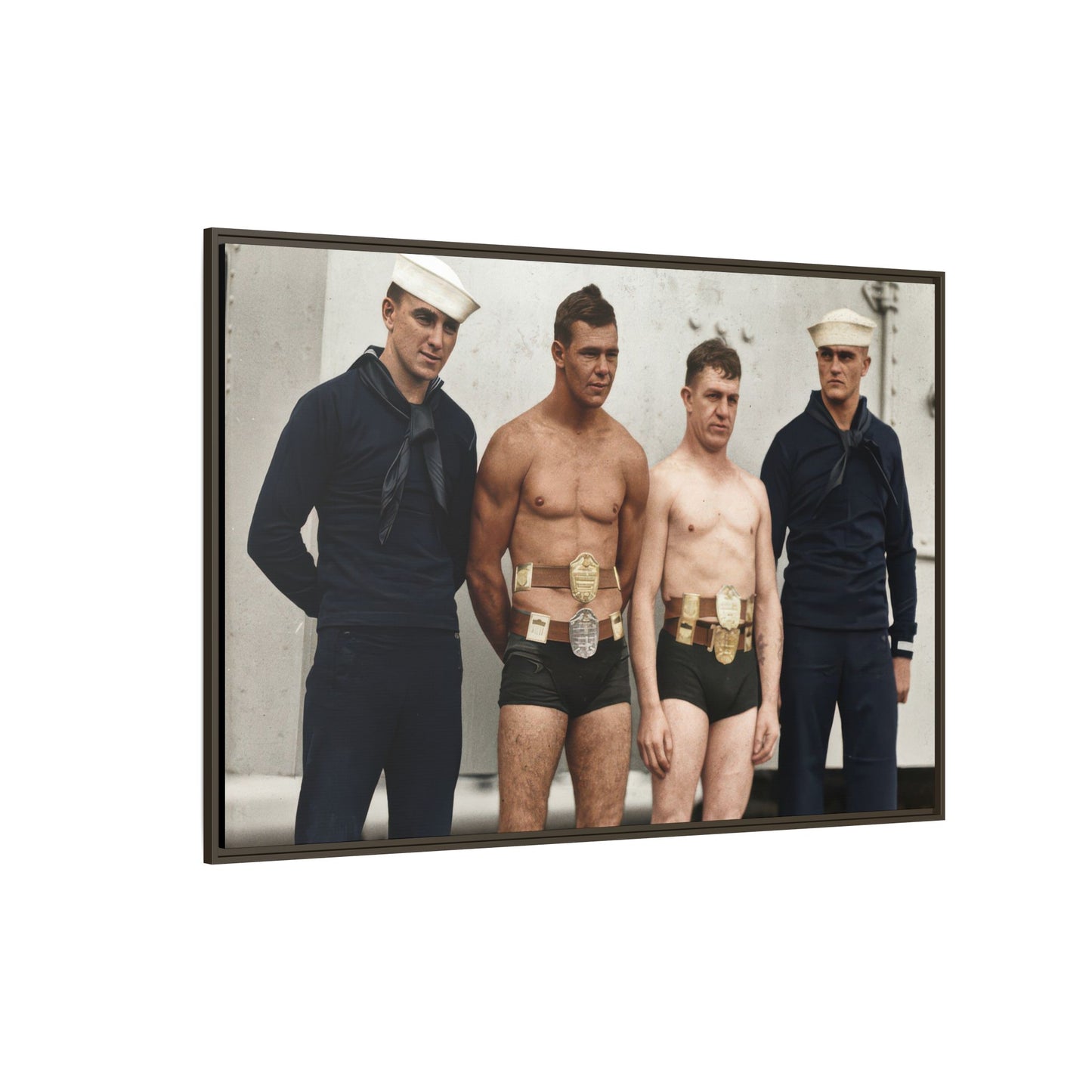 athlétisme 049 | Framed Vintage Photo - Matte Canvas