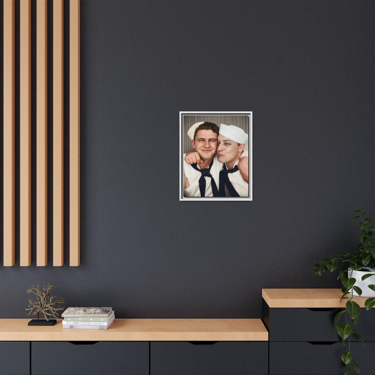 paire 159 | Framed Vintage Photo - Matte Canvas