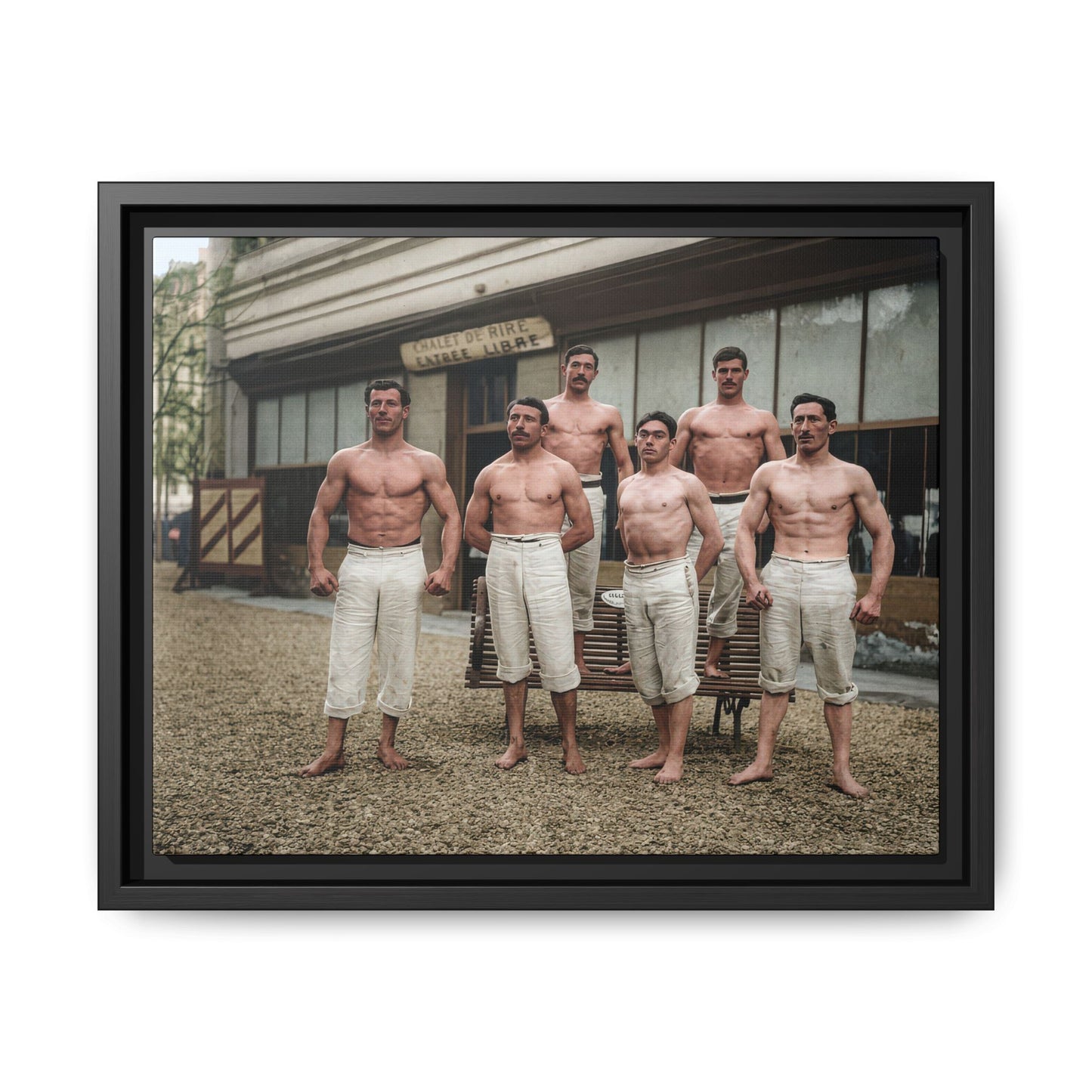 athlétisme 044| Framed Vintage Photo - Matte Canvas
