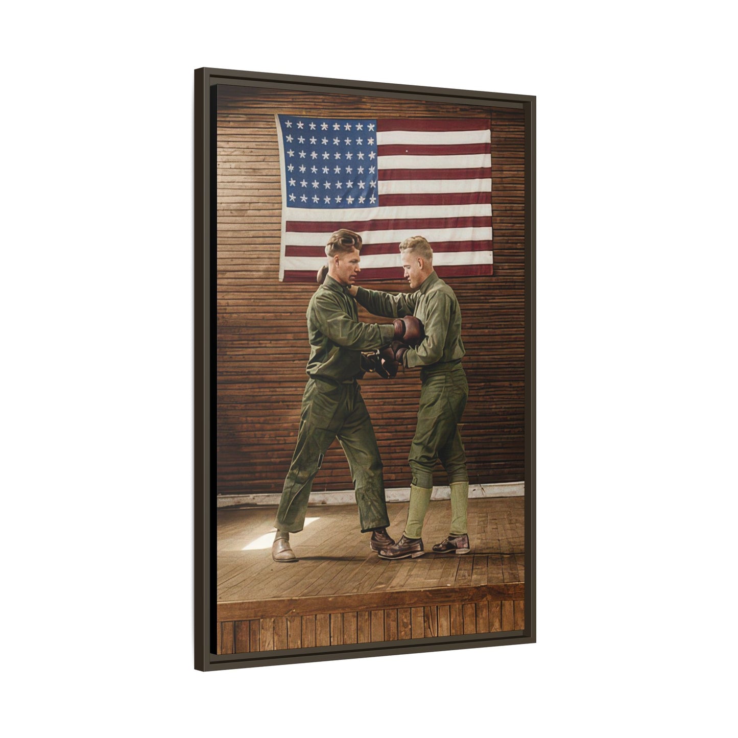 athlétisme 034 | Framed Vintage Photo - Matte Canvas