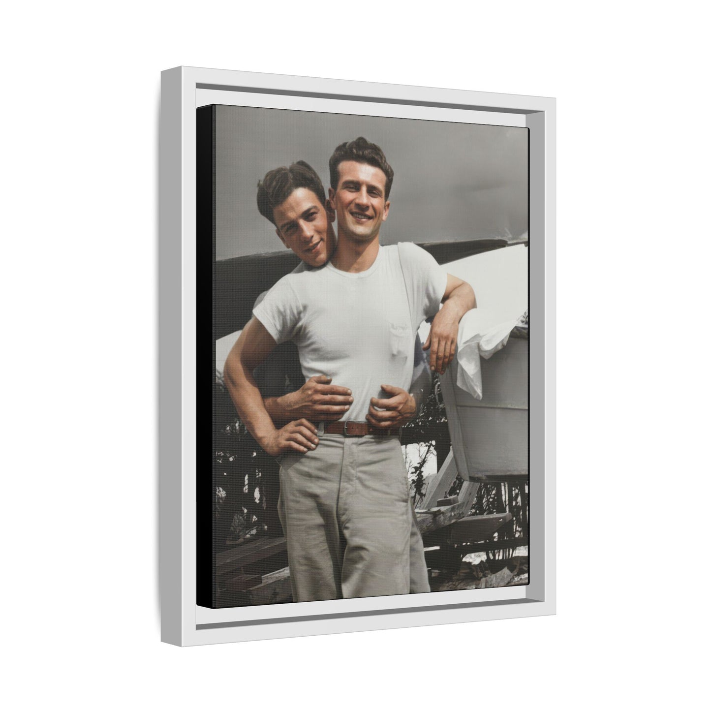 paire 150 | Framed Vintage Photo - Matte Canvas