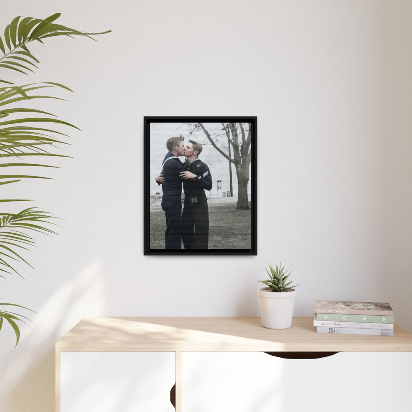 paire 034 | Framed Vintage Photo - Matte Canvas