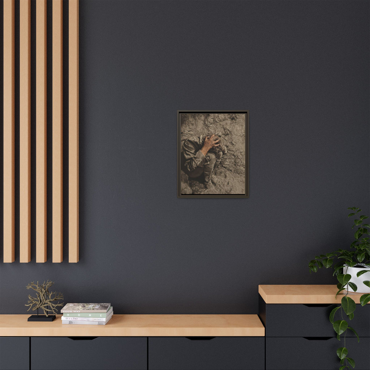 celibataire 040 | Framed Vintage Photo - Matte Canvas