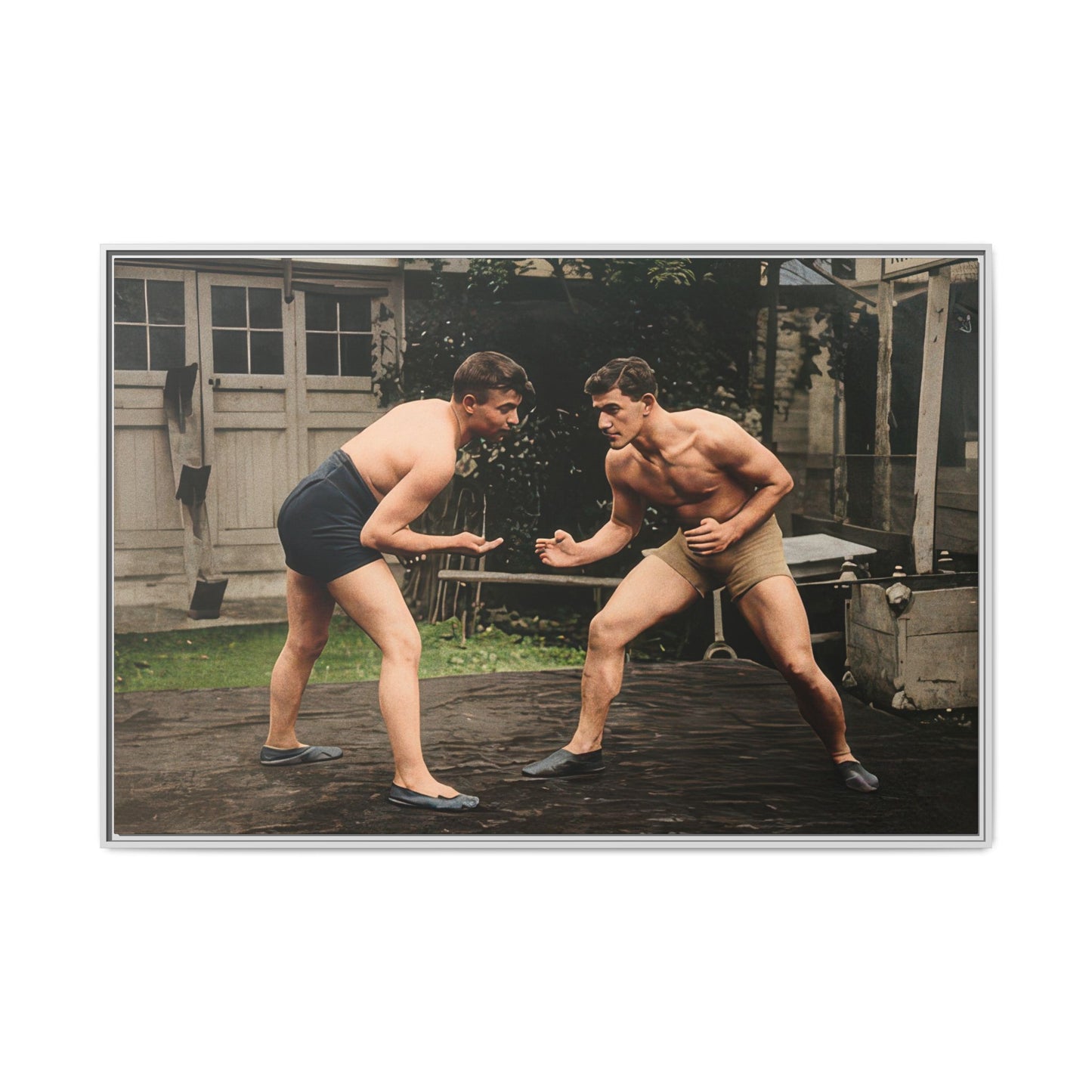 athlétisme 033 | Framed Vintage Photo - Matte Canvas