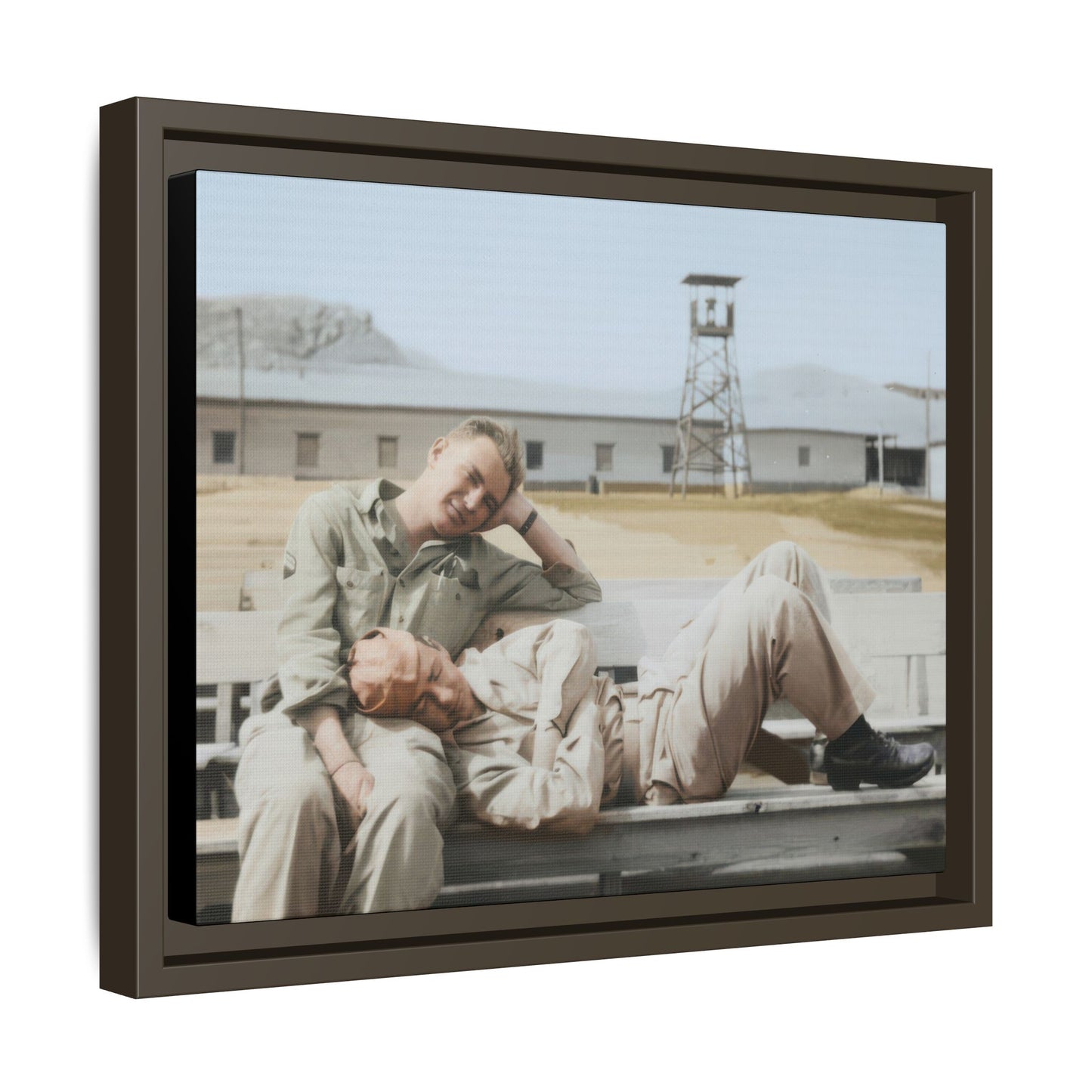 paire 096 | Framed Vintage Photo - Matte Canvas