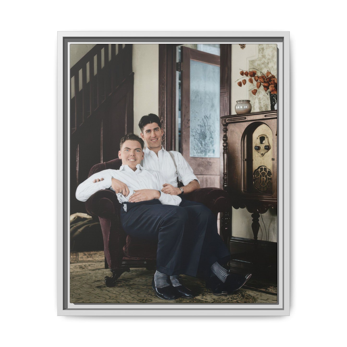 paire 053 | Framed Vintage Photo - Matte Canvas