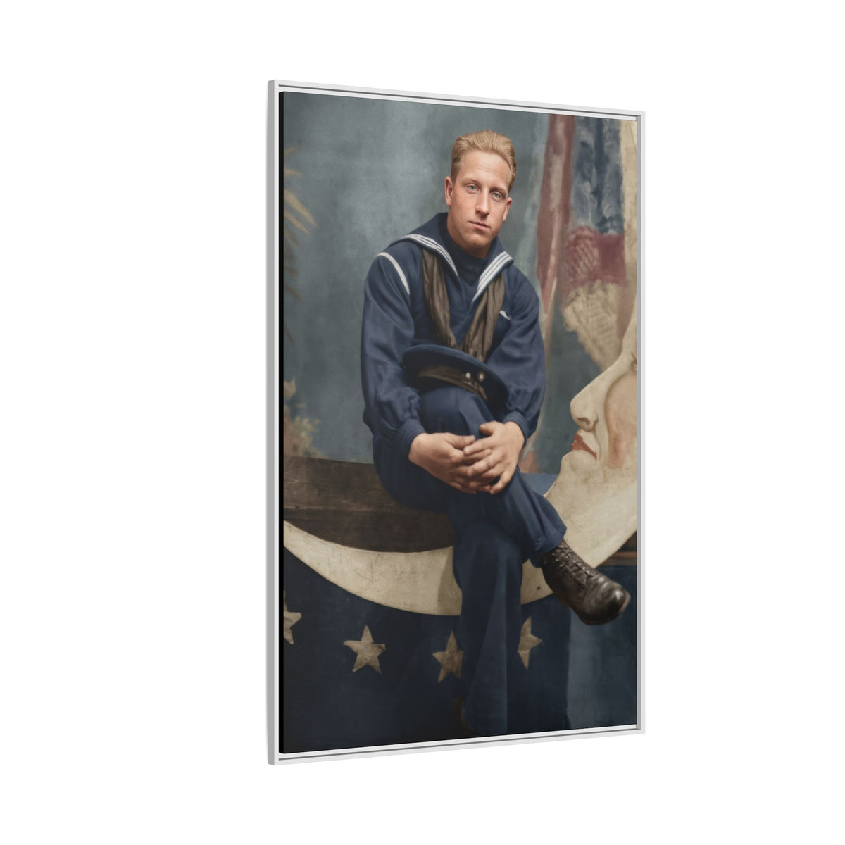 celibataire 016 | Framed Vintage Photo - Matte Canvas