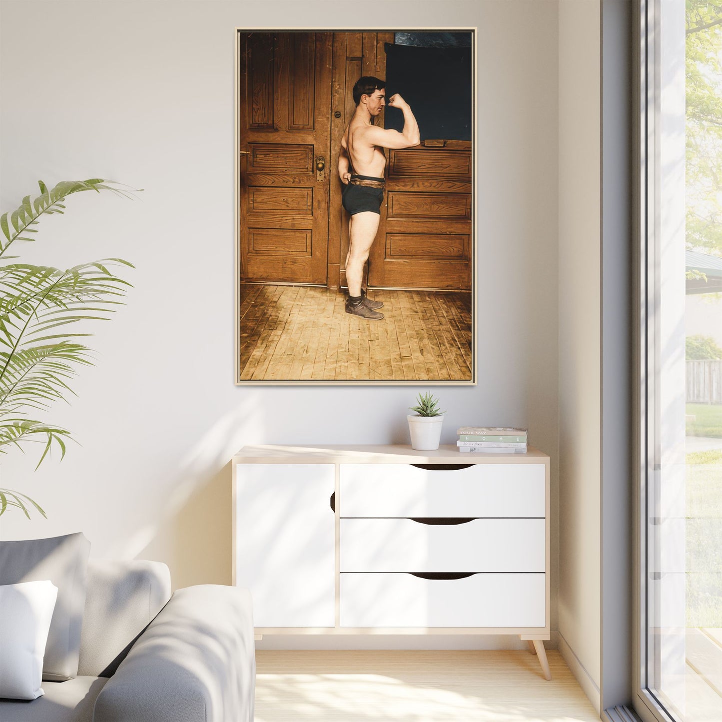 athlétisme 023 | Framed Vintage Photo - Matte Canvas