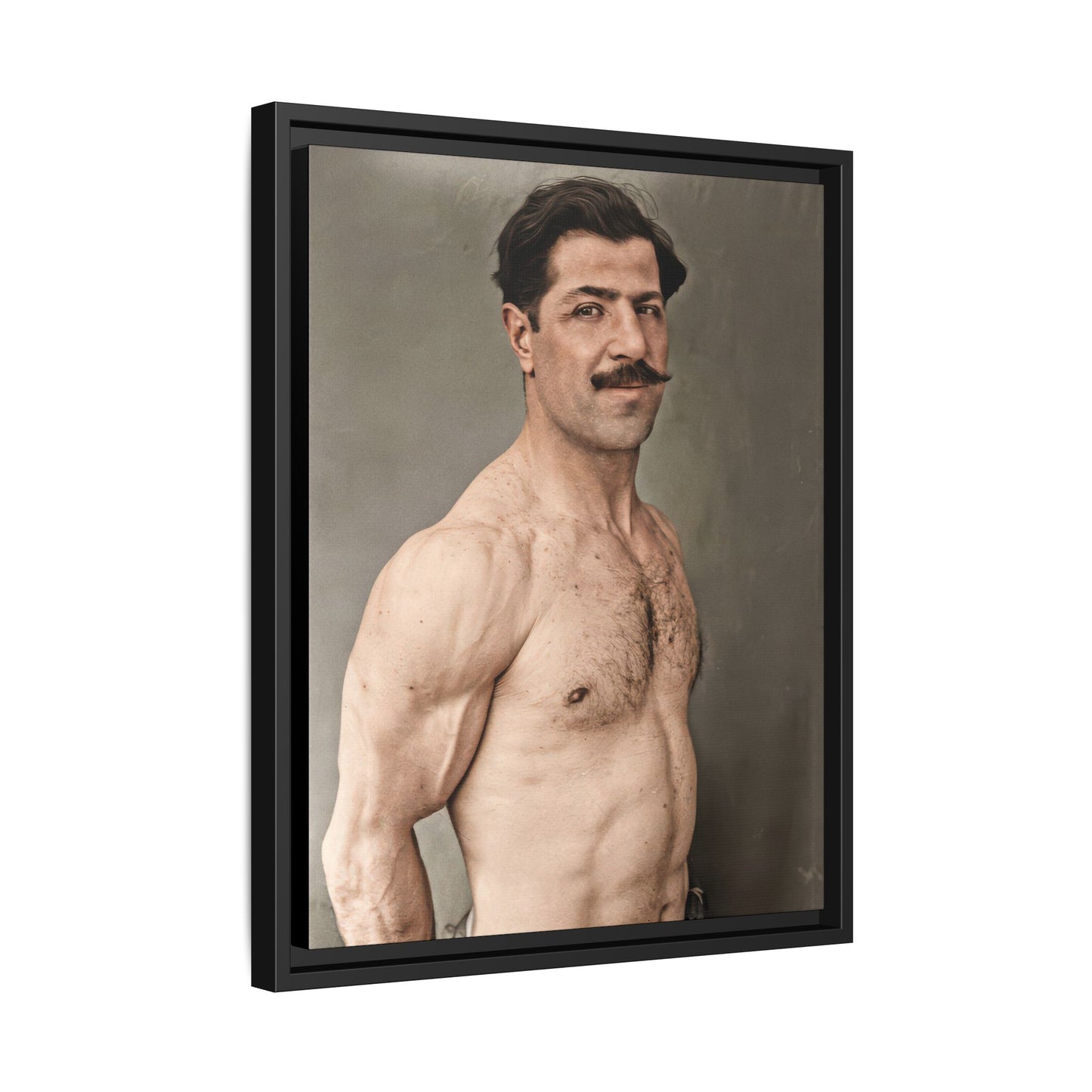 athlétisme 024 | Framed Vintage Photo - Matte Canvas