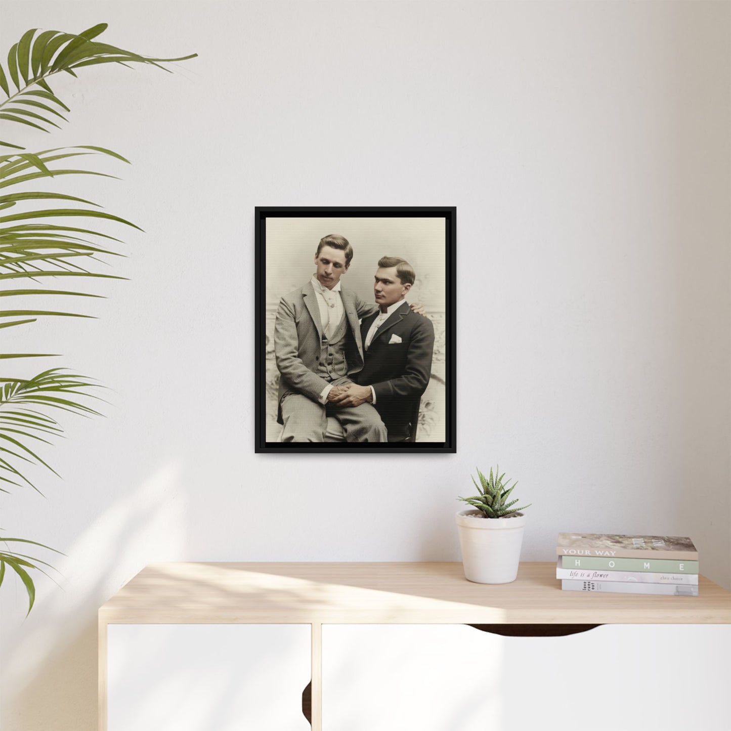 paire 063 | Framed Vintage Photo - Matte Canvas