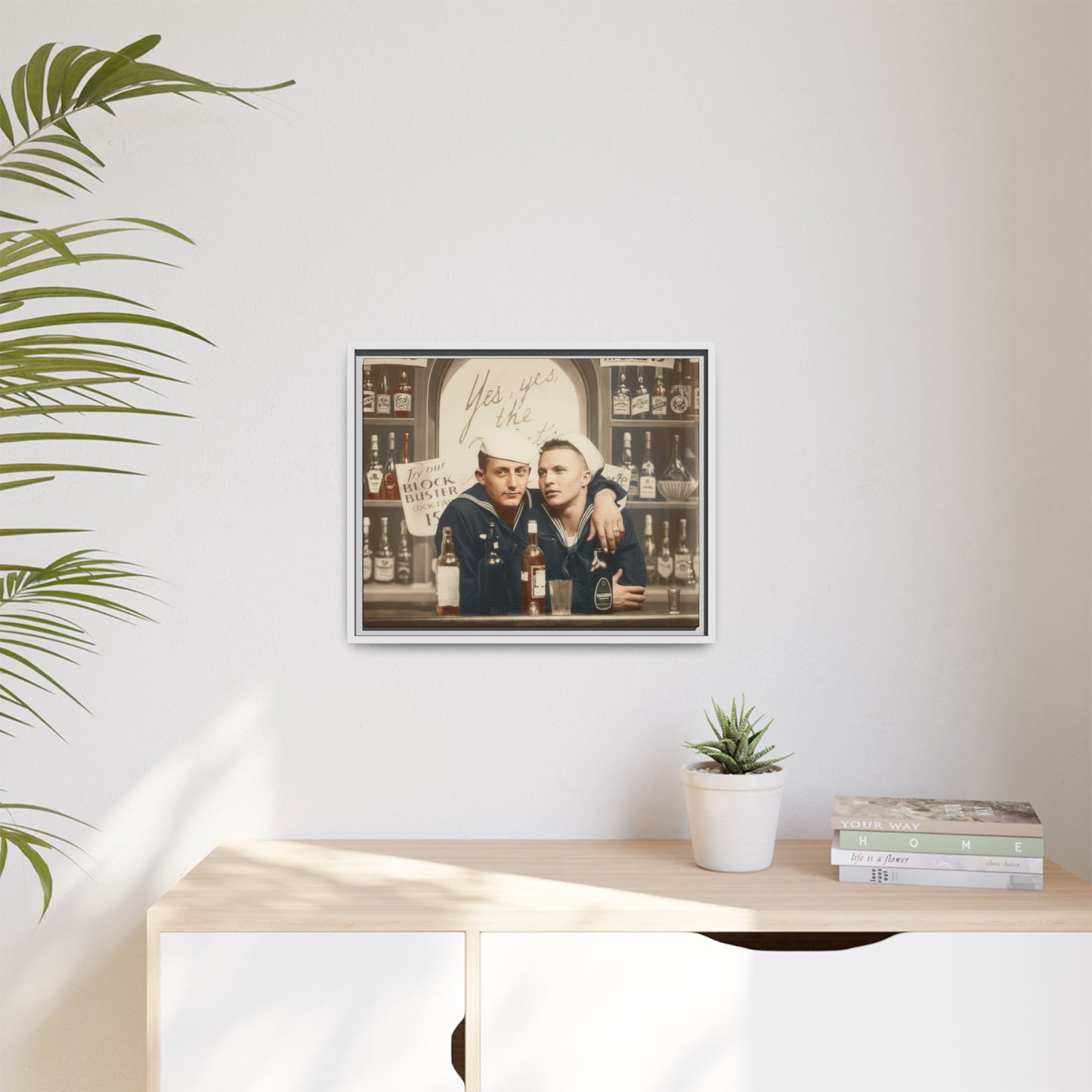 paire 048 | Framed Vintage Photo - Matte Canvas