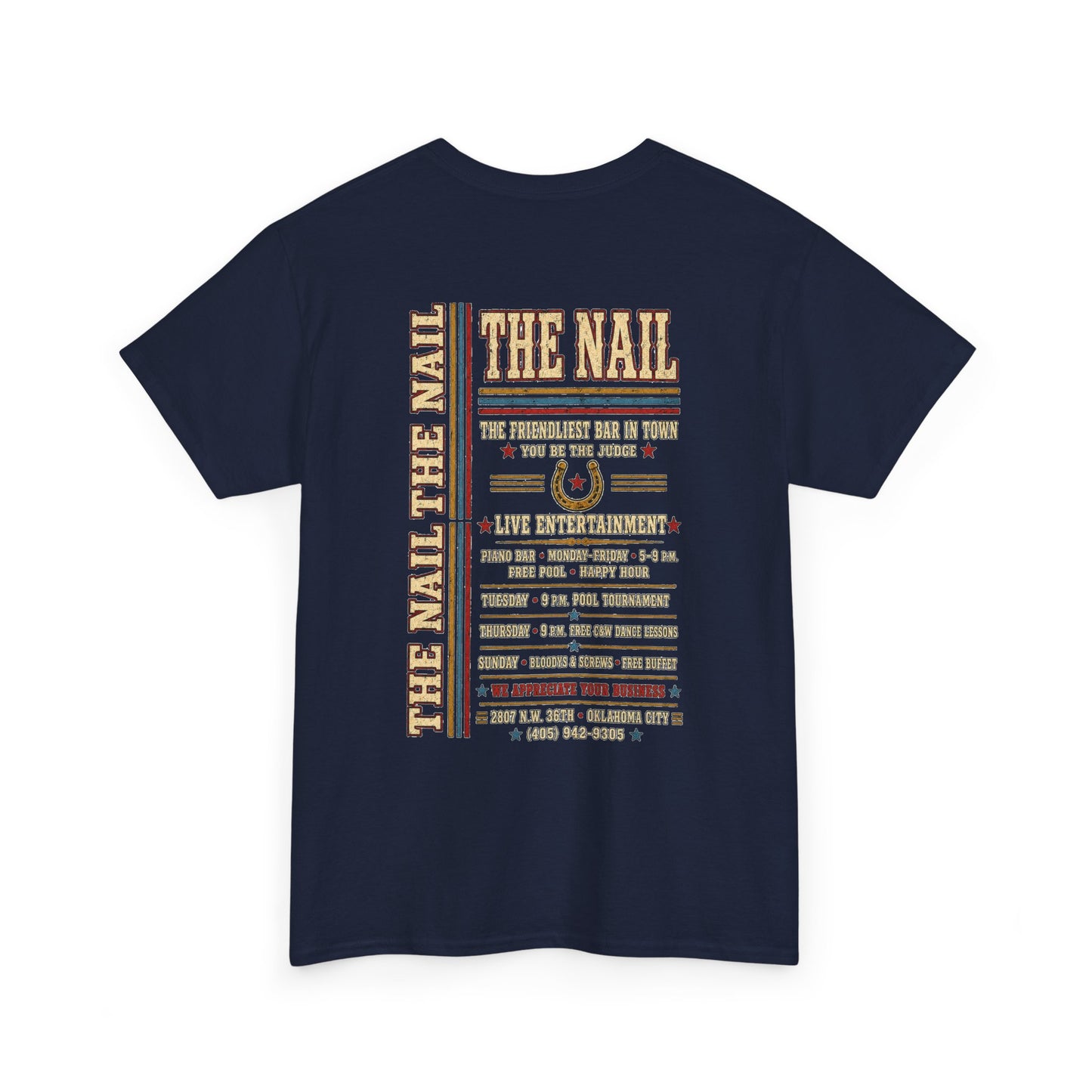 The Nail Oklahoma City Country & Western Gay Bar T-Shirt | LGBTQ+ Nightlife History Tee