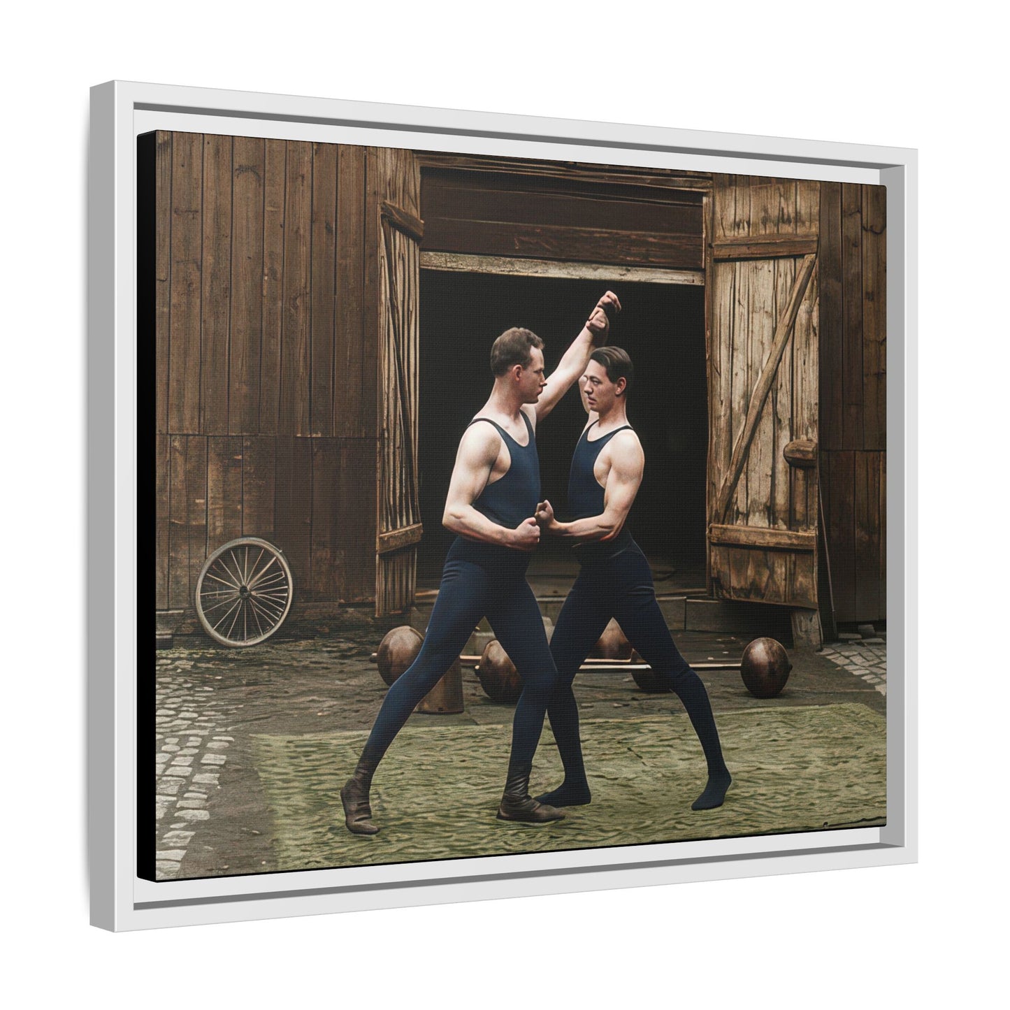 athlétisme 036 | Framed Vintage Photo - Matte Canvas