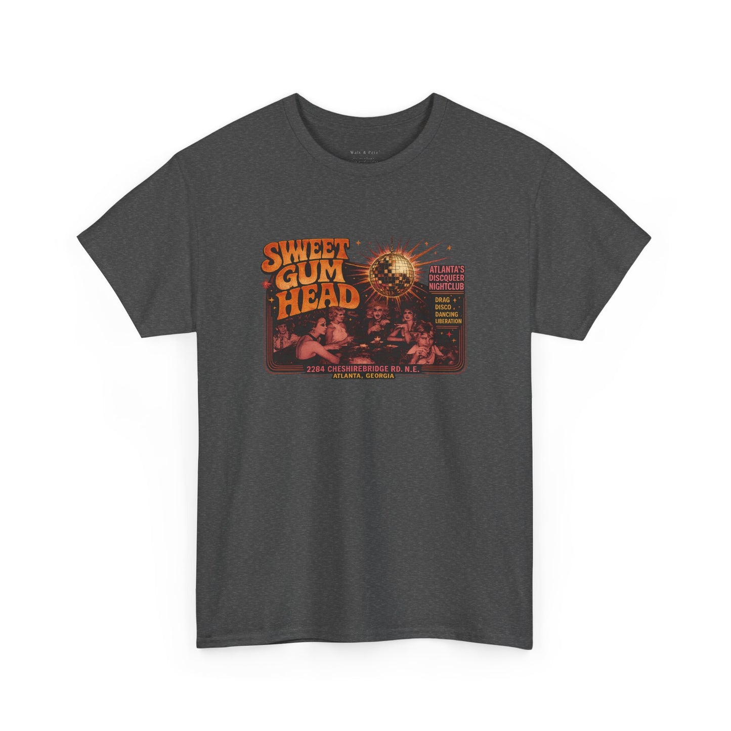 Sweet Gum Head | Atlanta LGBTQ History T-Shirt | Historic Disco & Drag Nightclub Tee | Cheshire Bridge Road Georgia