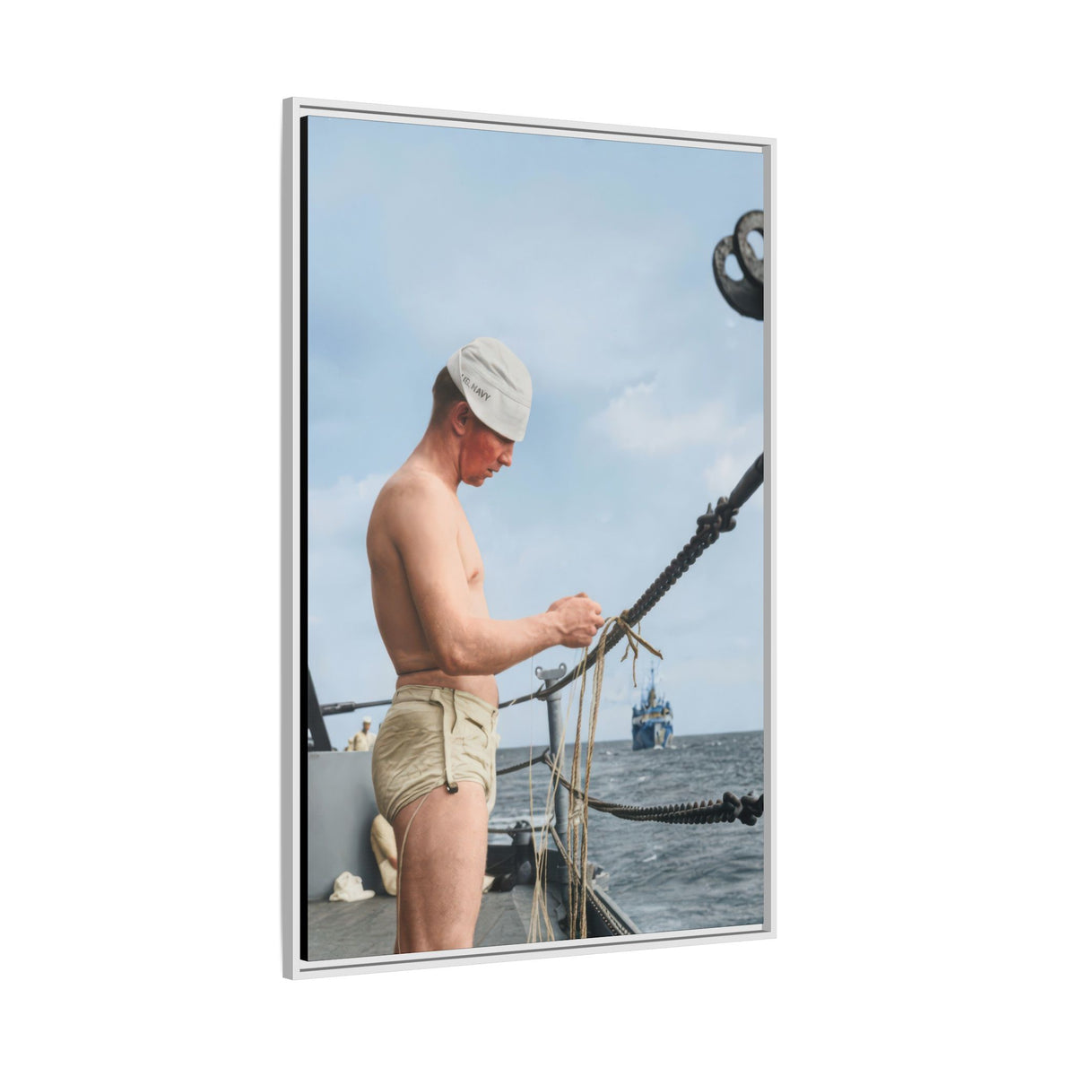 celibataire 043 | Framed Vintage Photo - Matte Canvas