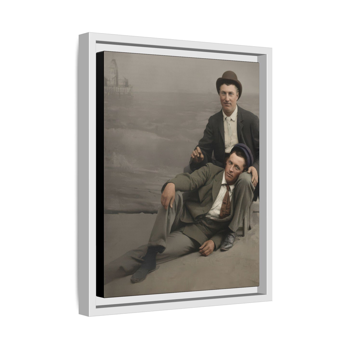 paire 093 | Framed Vintage Photo - Matte Canvas