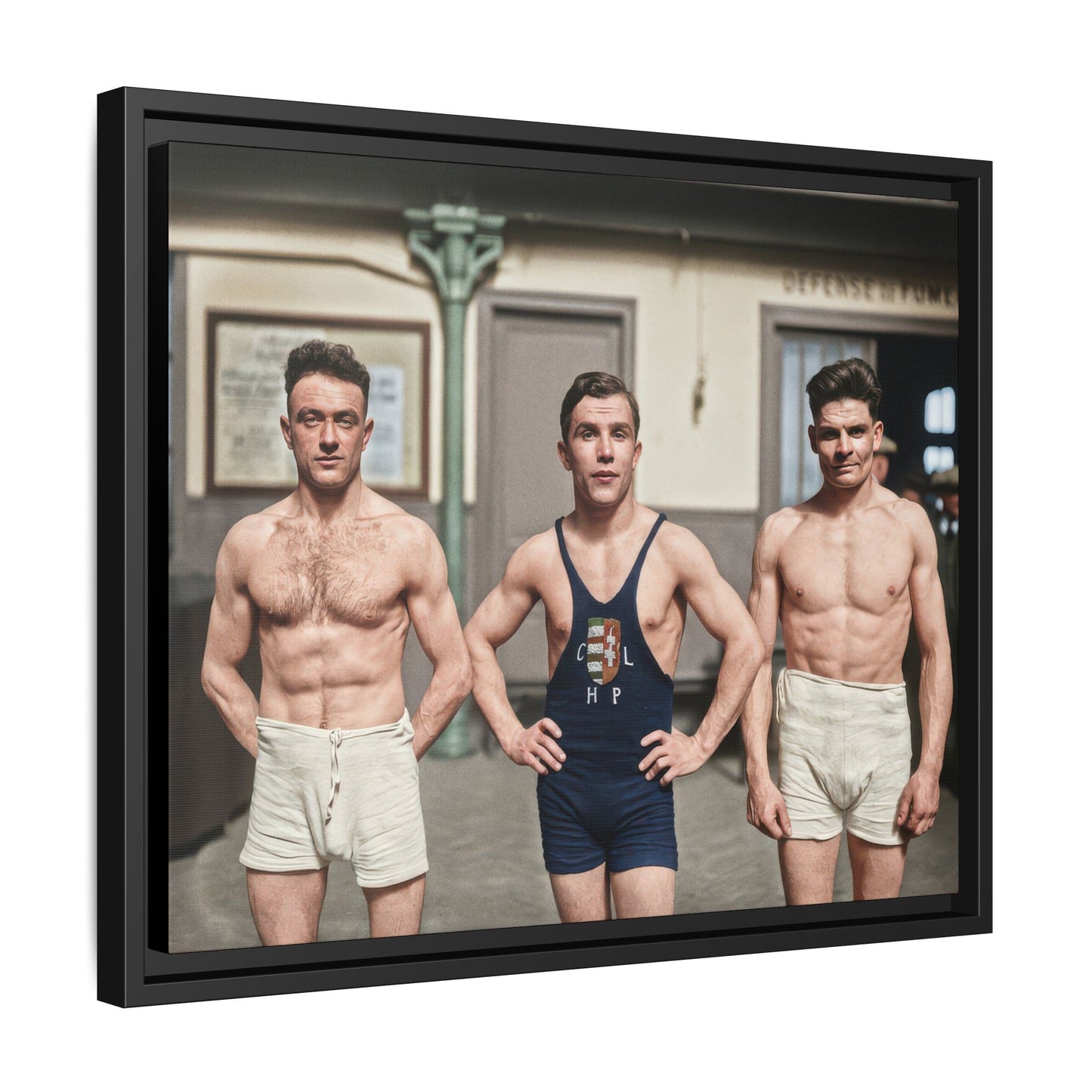 athlétisme 043 | Framed Vintage Photo - Matte Canvas