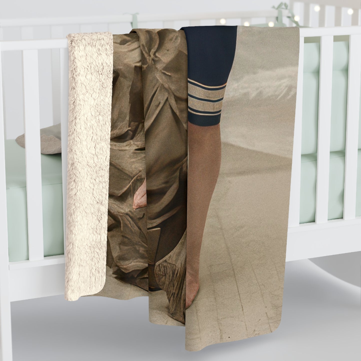 Heirloom Sherpa Blanket – nager 036 Figure Premium fleece throw · 50x60, 60x80