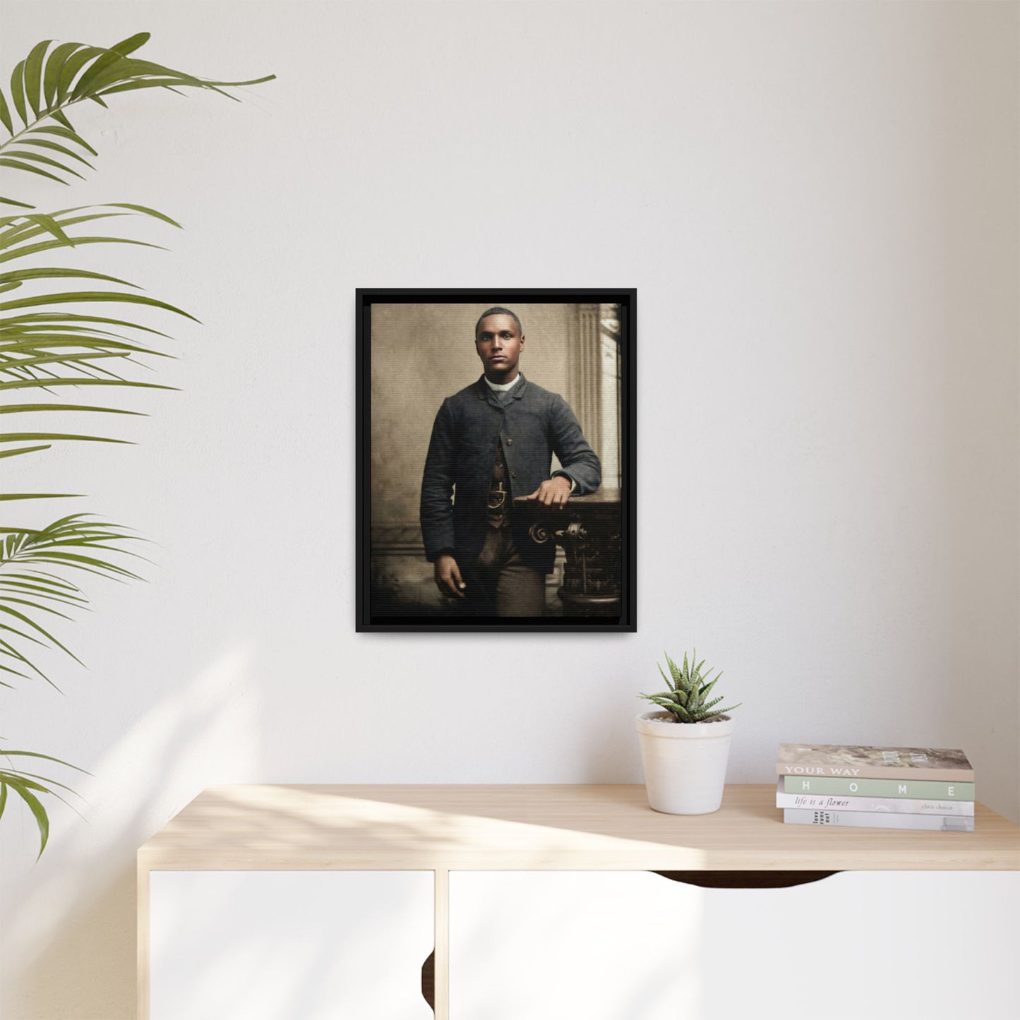 celibataire 036 | Framed Vintage Photo - Matte Canvas