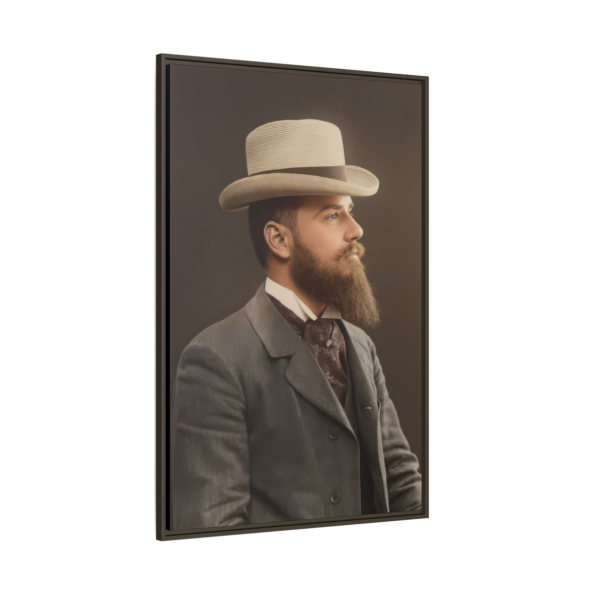 celibataire 014 | Framed Vintage Photo - Matte Canvas