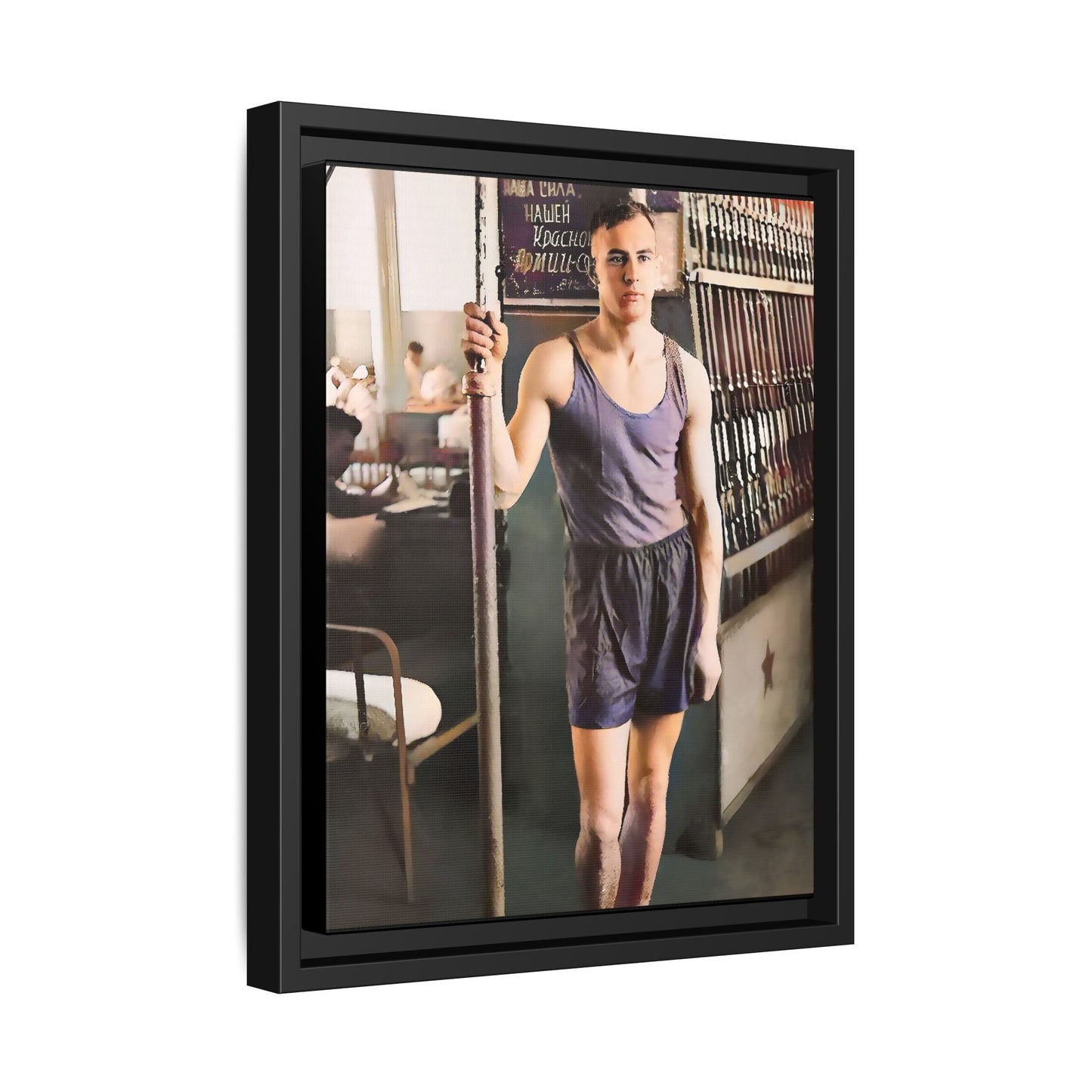 celibataire 020 | Framed Vintage Photo - Matte Canvas