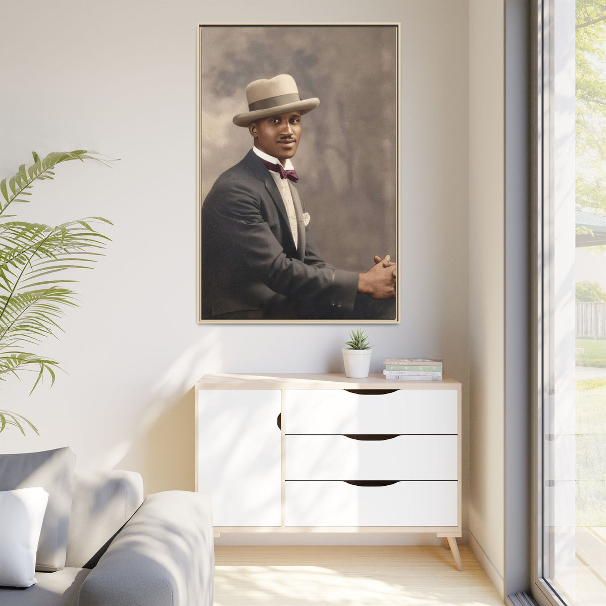 celibataire 004 | Framed Vintage Photo - Matte Canvas