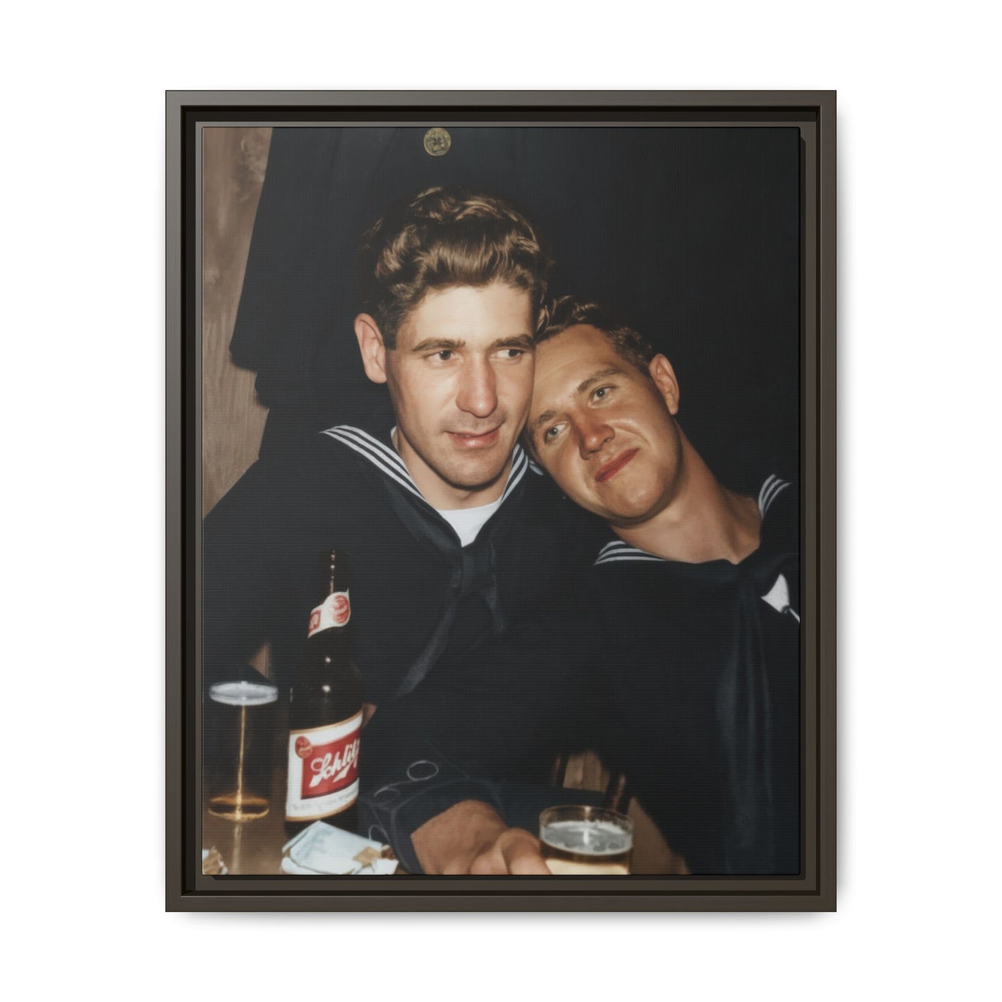 paire 033 | Framed Vintage Photo - Matte Canvas