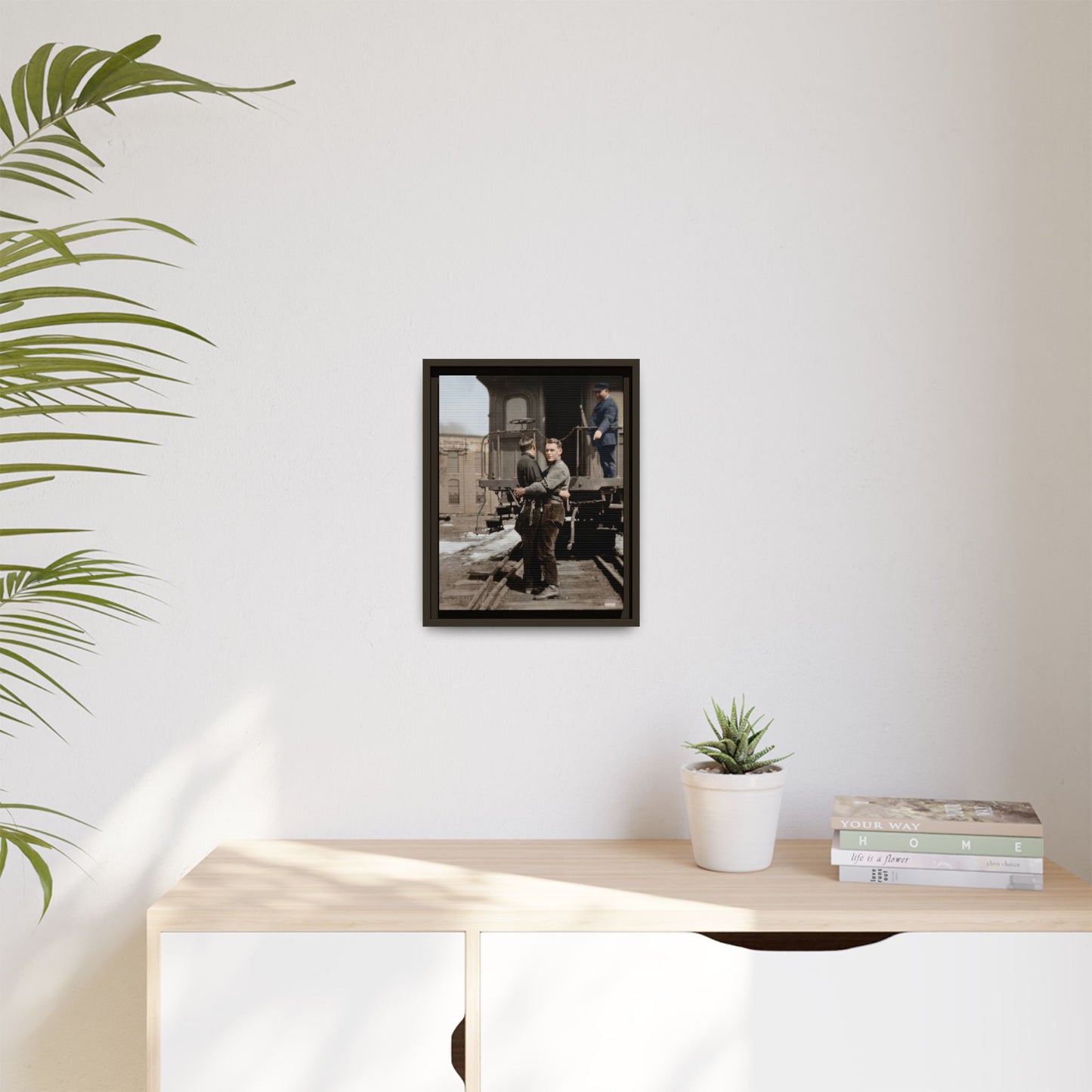 paire 018 | Framed Vintage Photo - Matte Canvas