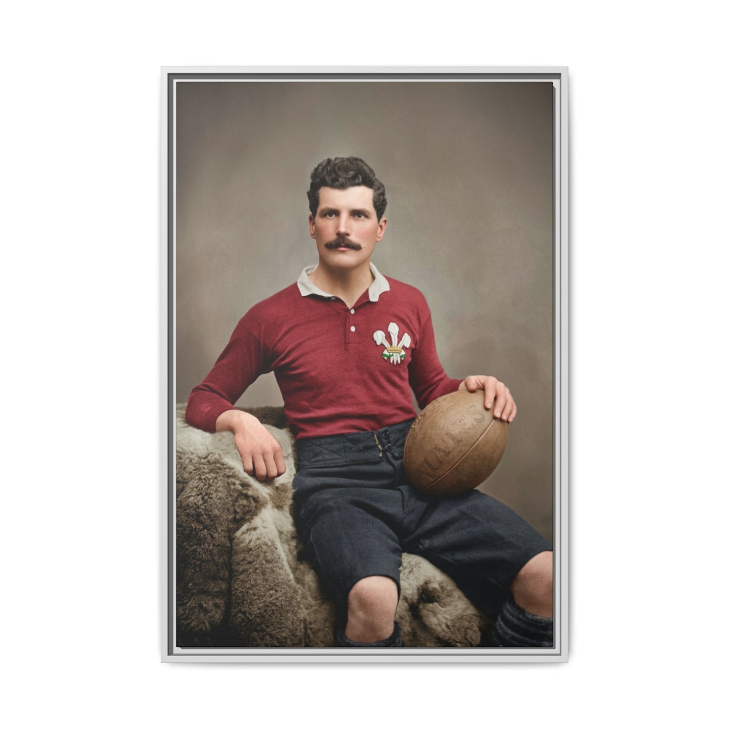 athlétisme 022 | Framed Vintage Photo - Matte Canvas