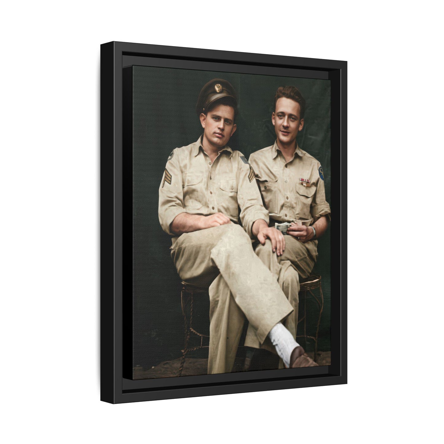 paire 135 | Framed Vintage Photo - Matte Canvas