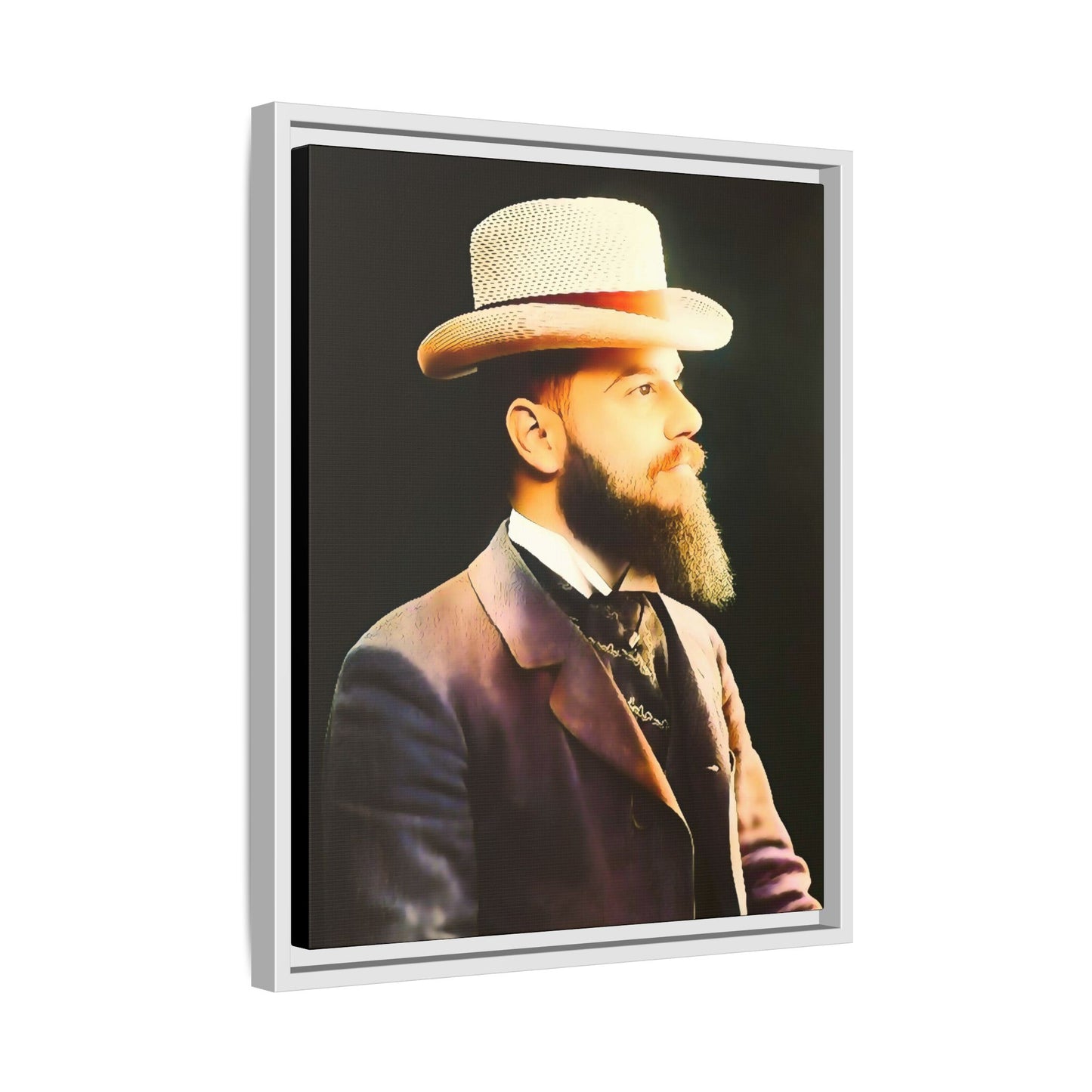 celibataire 014 | Framed Vintage Photo - Matte Canvas