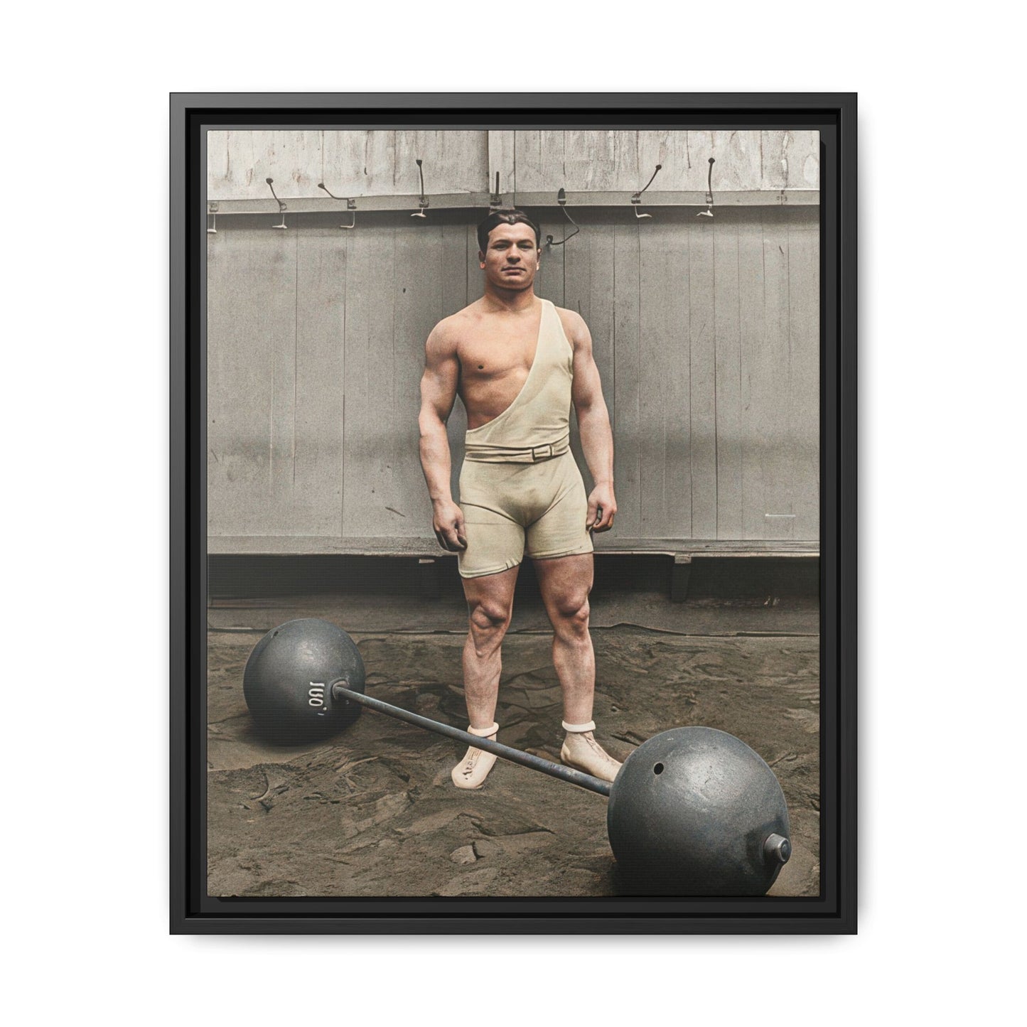 athlétisme 050 | Framed Vintage Photo - Matte Canvas