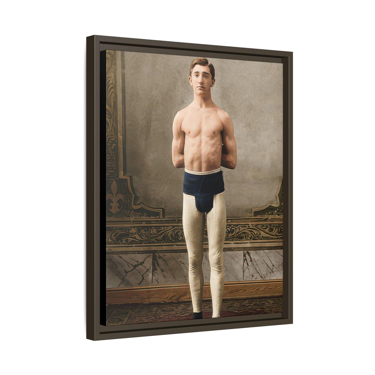 athlétisme 028 | Framed Vintage Photo - Matte Canvas