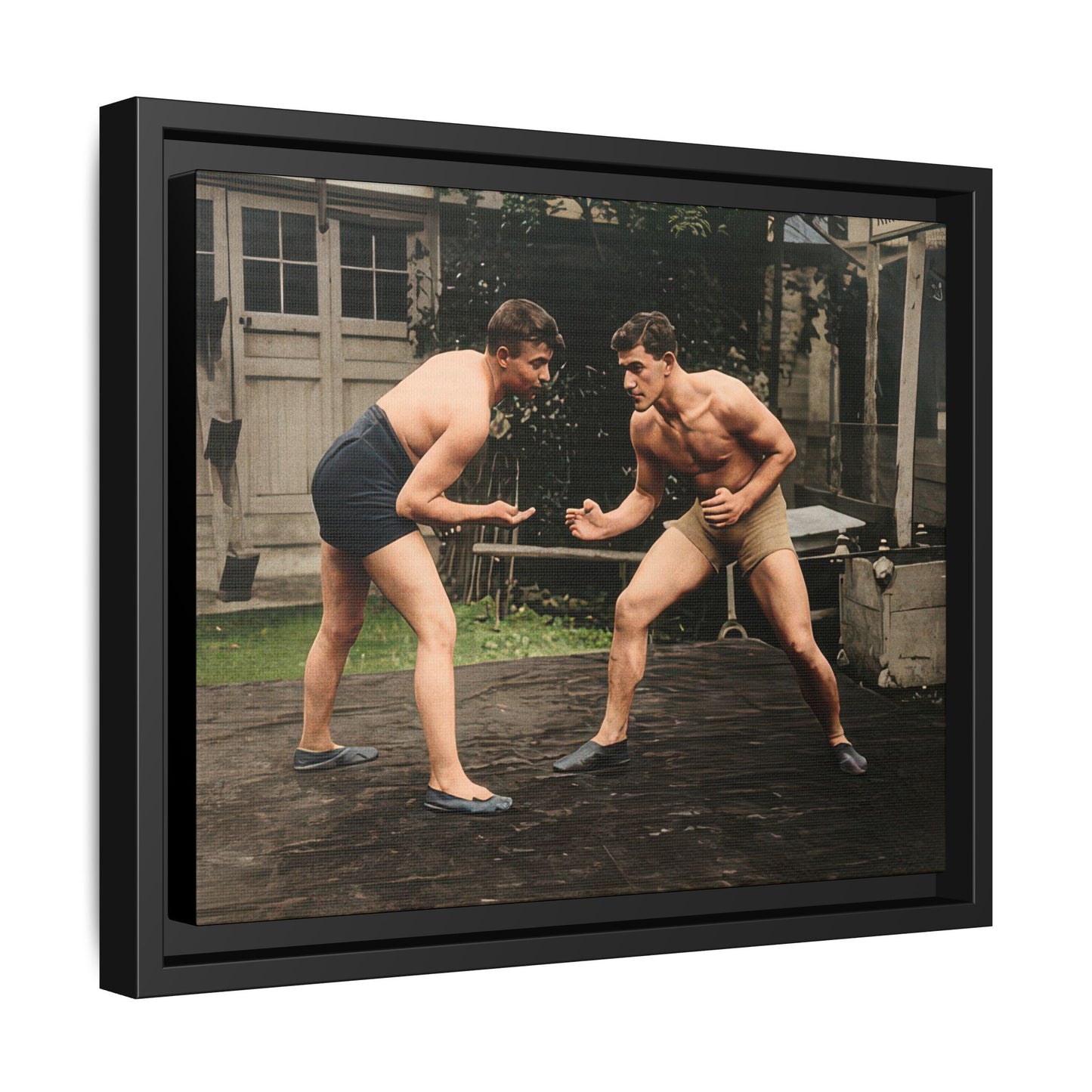 athlétisme 033 | Framed Vintage Photo - Matte Canvas