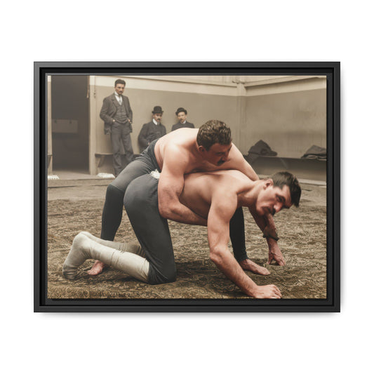 athlétisme 007 | Framed Vintage Photo - Matte Canvas