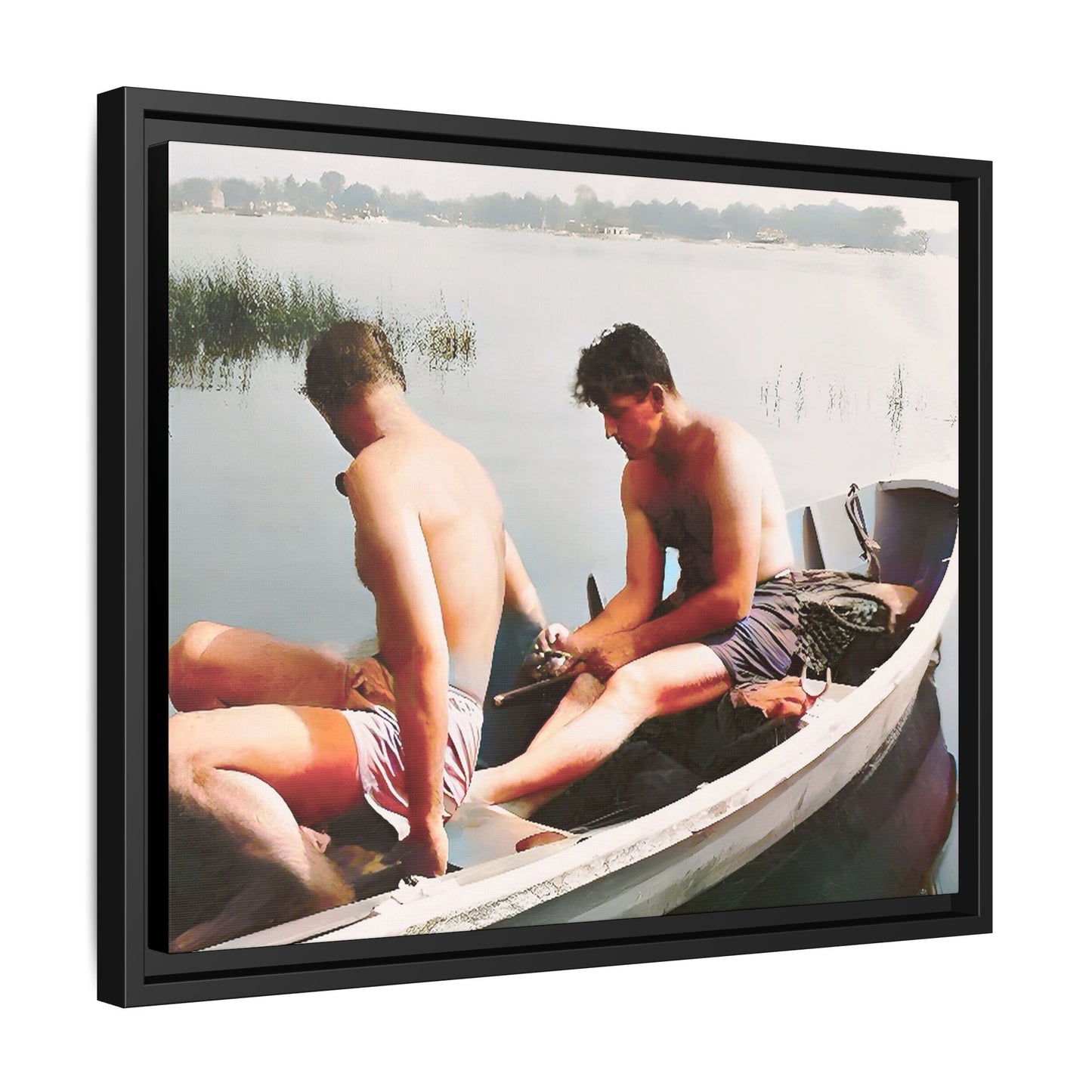 paire 035 | Framed Vintage Photo - Matte Canvas