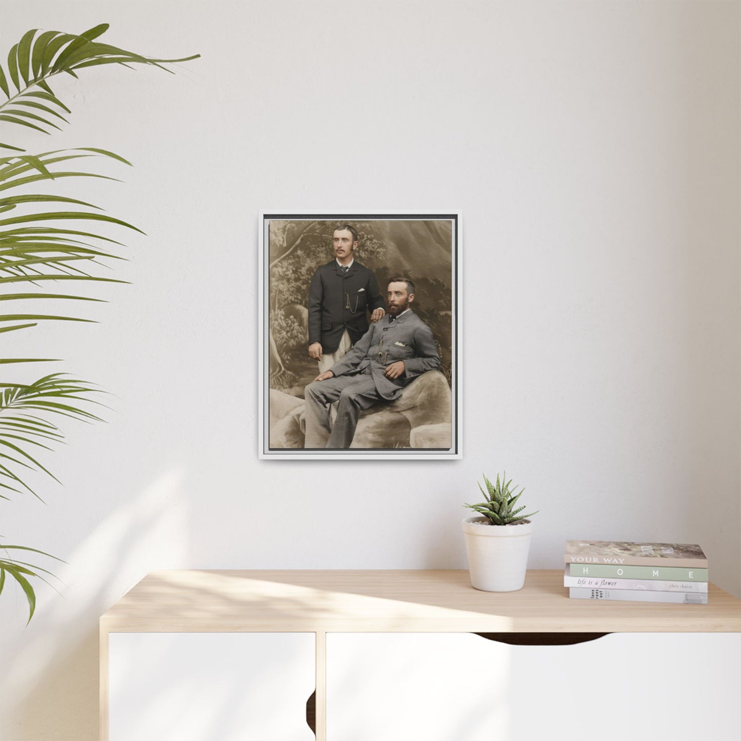 paire 122 | Framed Vintage Photo - Matte Canvas