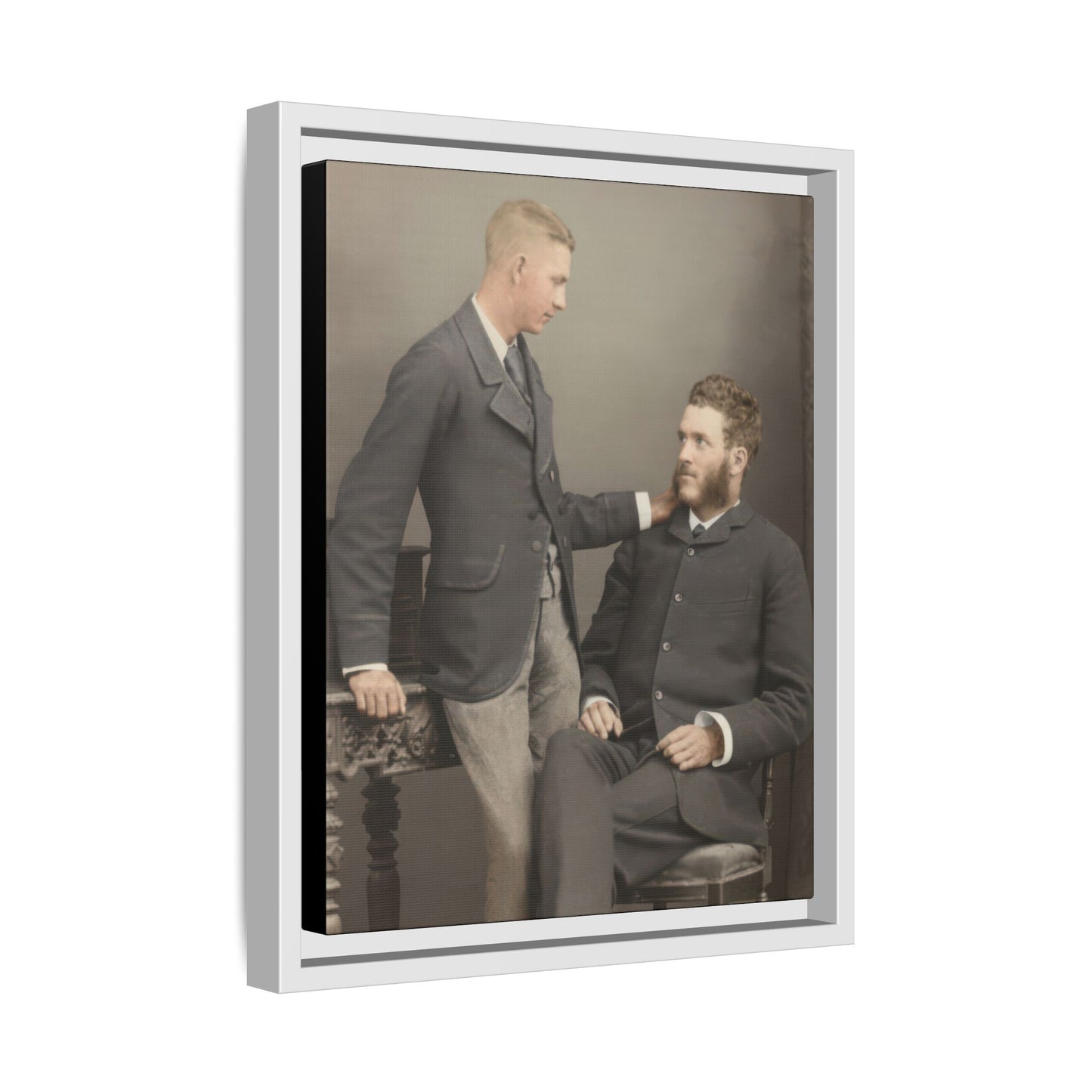 paire 111 | Framed Vintage Photo - Matte Canvas