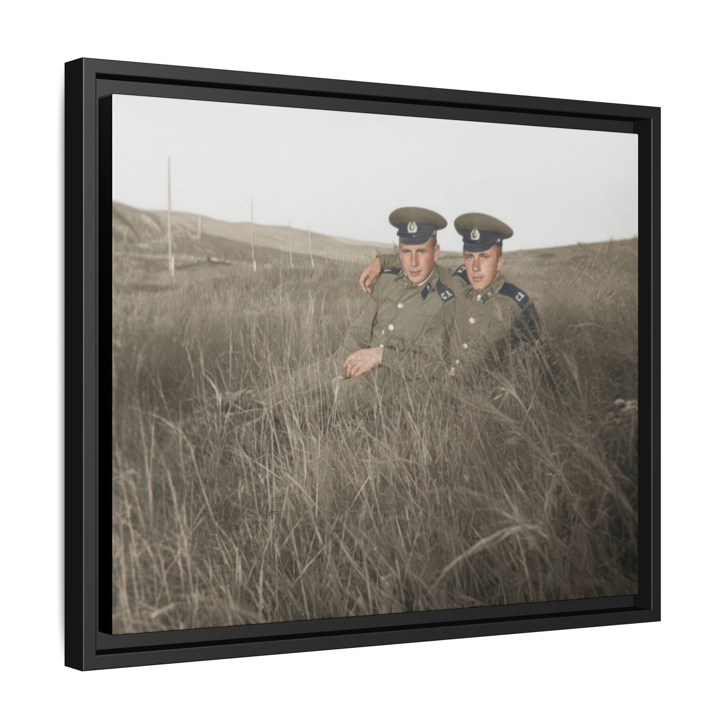 paire 082 | Framed Vintage Photo - Matte Canvas